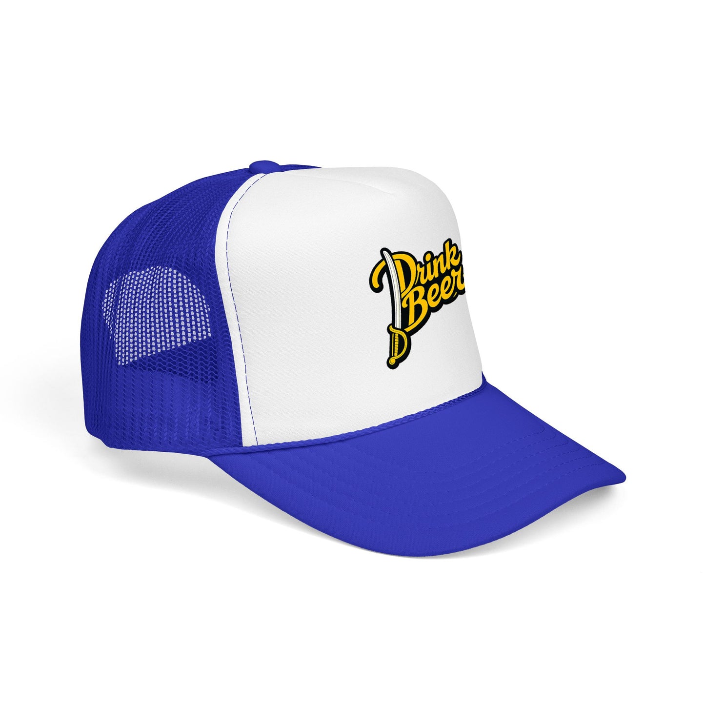 Buffalo Hockey Trucker Hat — "Drink Beers" Foam Trucker Hat