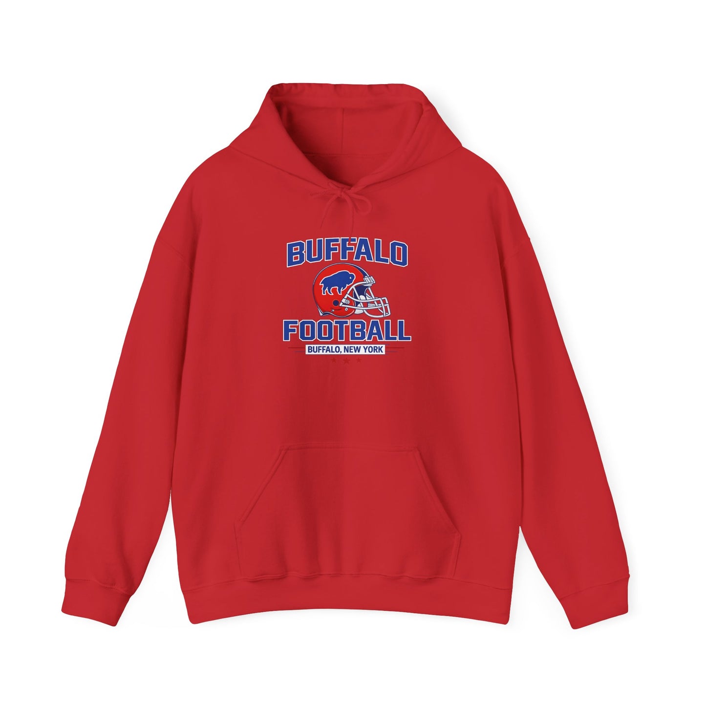 Buffalo Football Hoodie | Vintage Buffalo Helmet Pullover Hoodie | Buffalo NY Fan Apparel