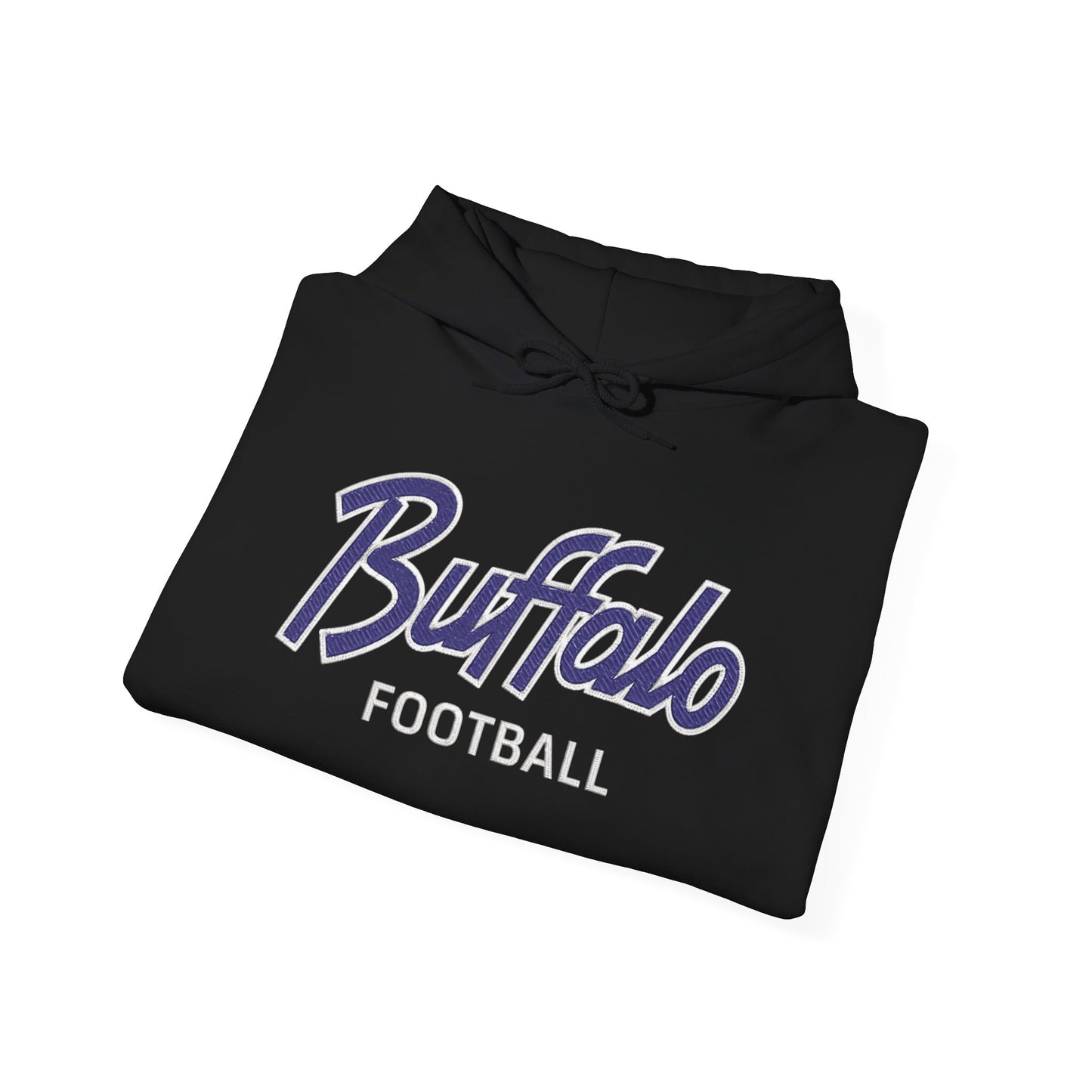 Buffalo Football Nickel City Hoodie | Vintage Embroidered Buffalo Football Hooded Sweatshirt