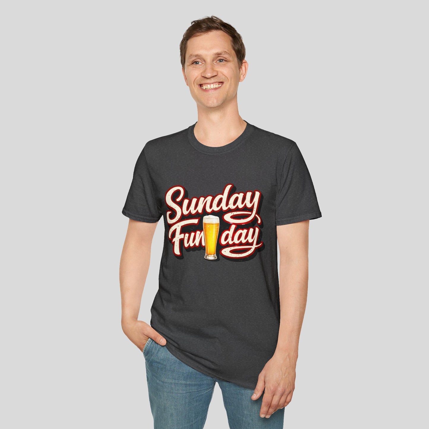 Sunday Funday T-Shirt – Retro Beer Graphic Tee for Brunch & Weekend Fun