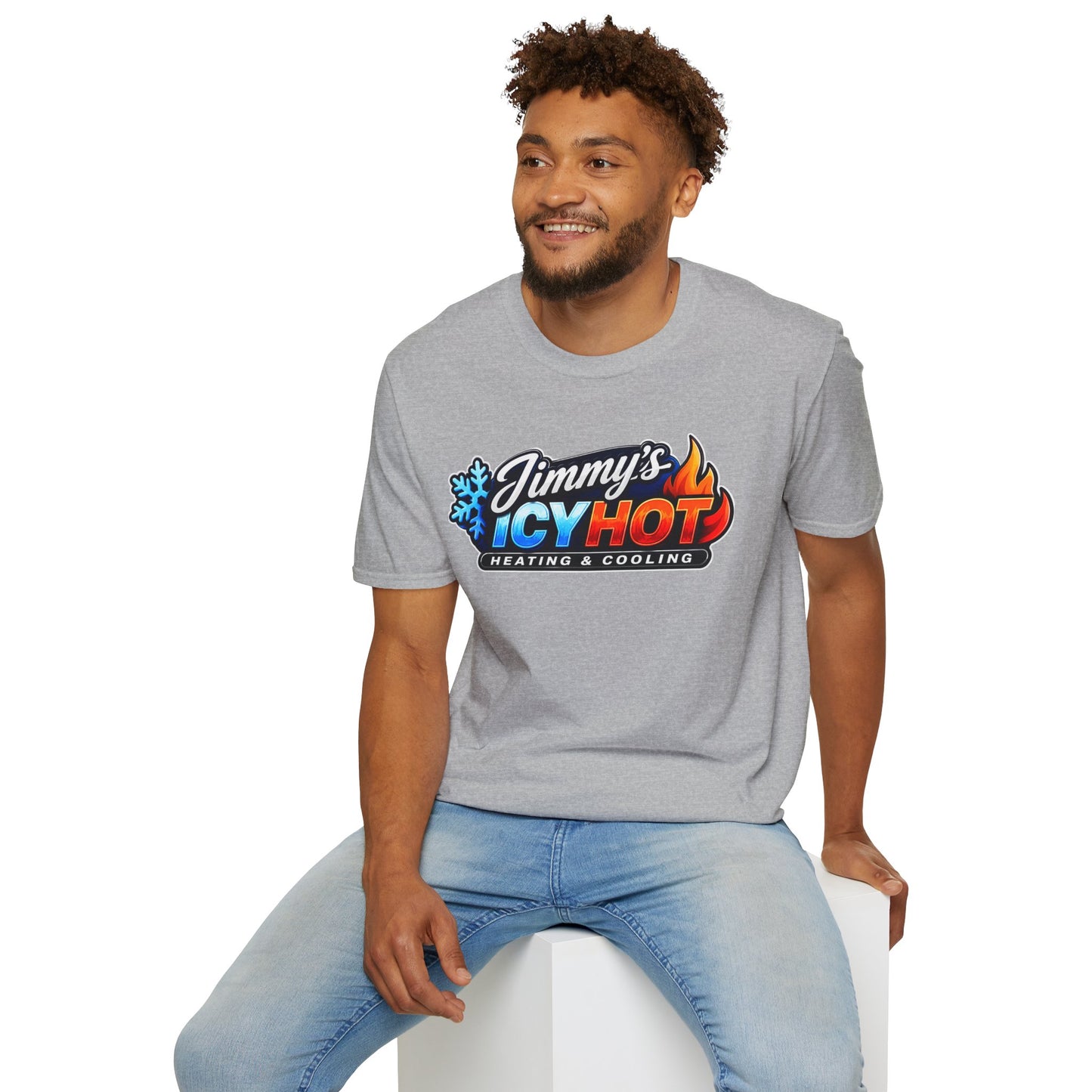 Jimmy's Icy Hot Heating & Cooling Logo T-Shirt