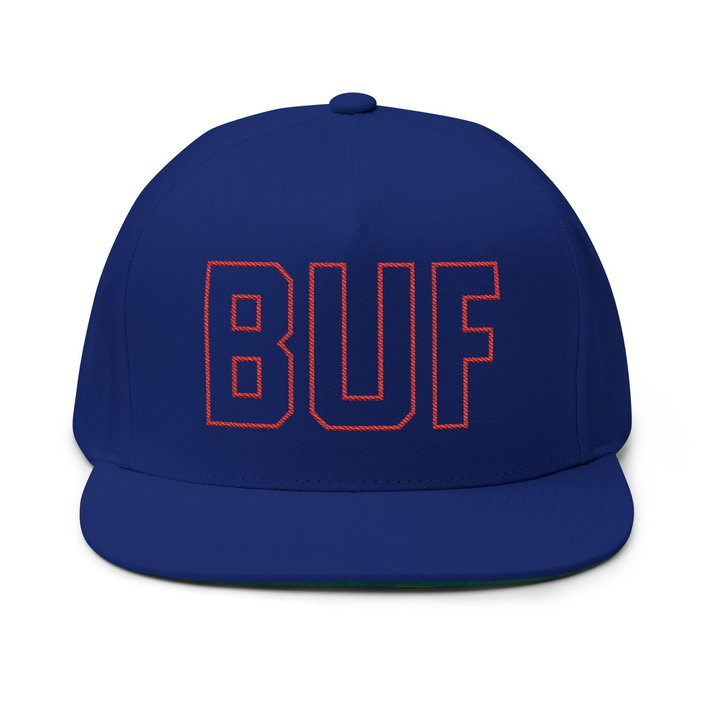 BUF Buffalo Hockey Flat Bill Hat – Retro 716 Embroidered Snapback Cap | Teesrus716