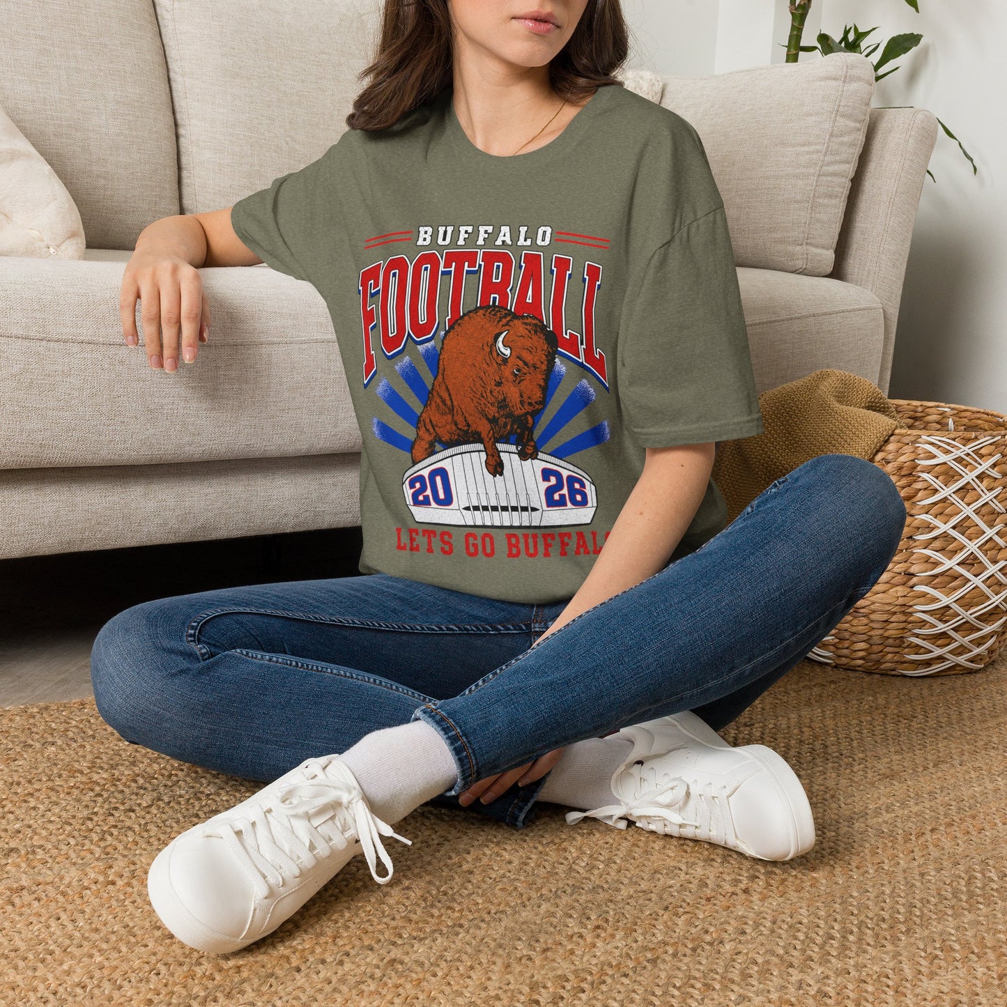Buffalo Football Shirt | Vintage Buffalo Football T-Shirt | Buffalo Football Apparel