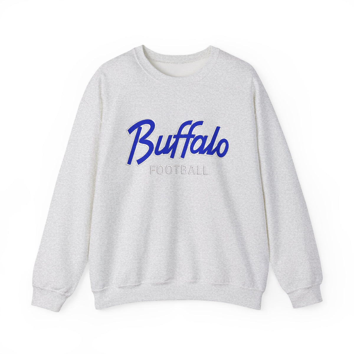 Buffalo Football Nickel City Crewneck Sweatshirt | Vintage Embroidered Buffalo Football Sweatshirt