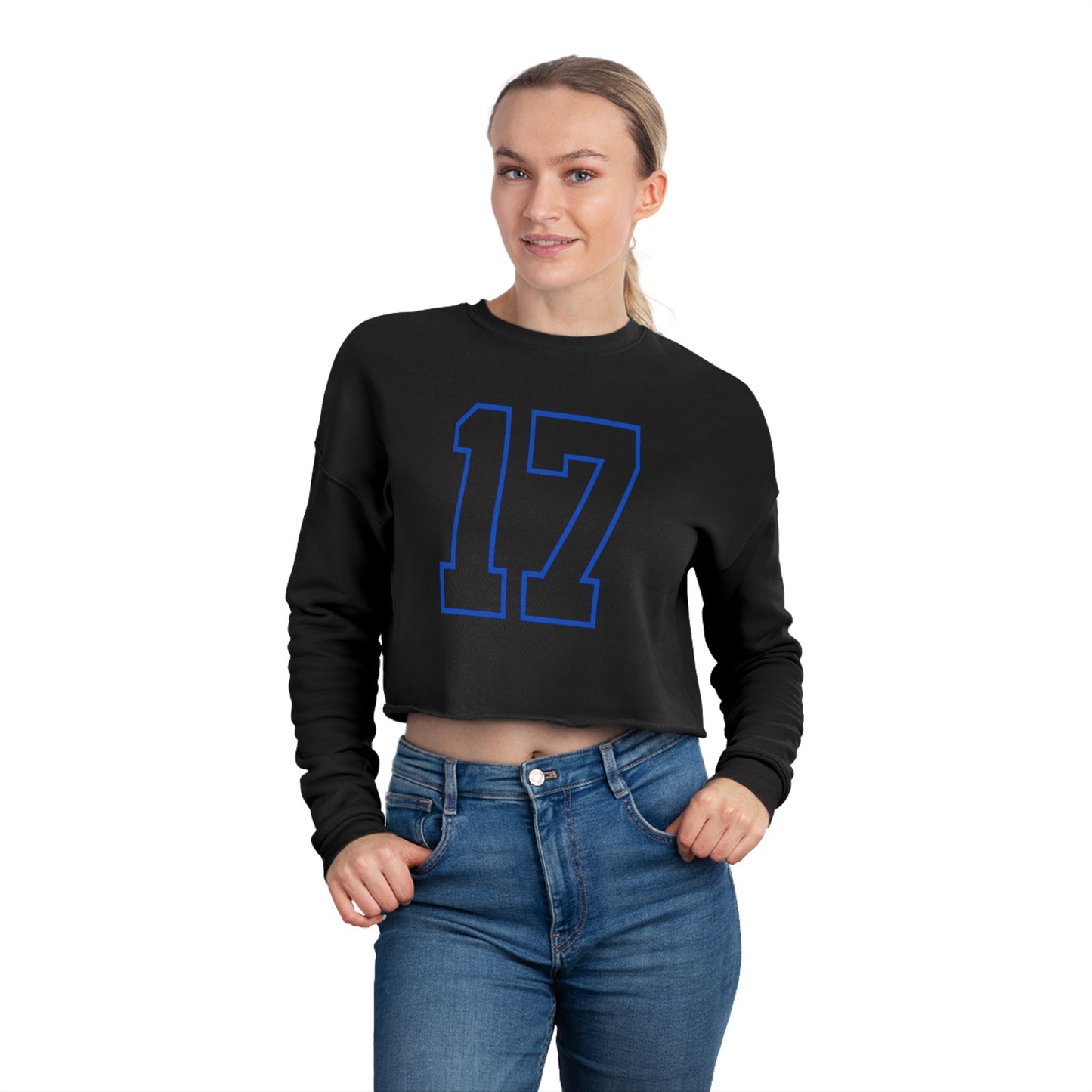 Buffalo Football Number 17 Cropped Sweatshirt