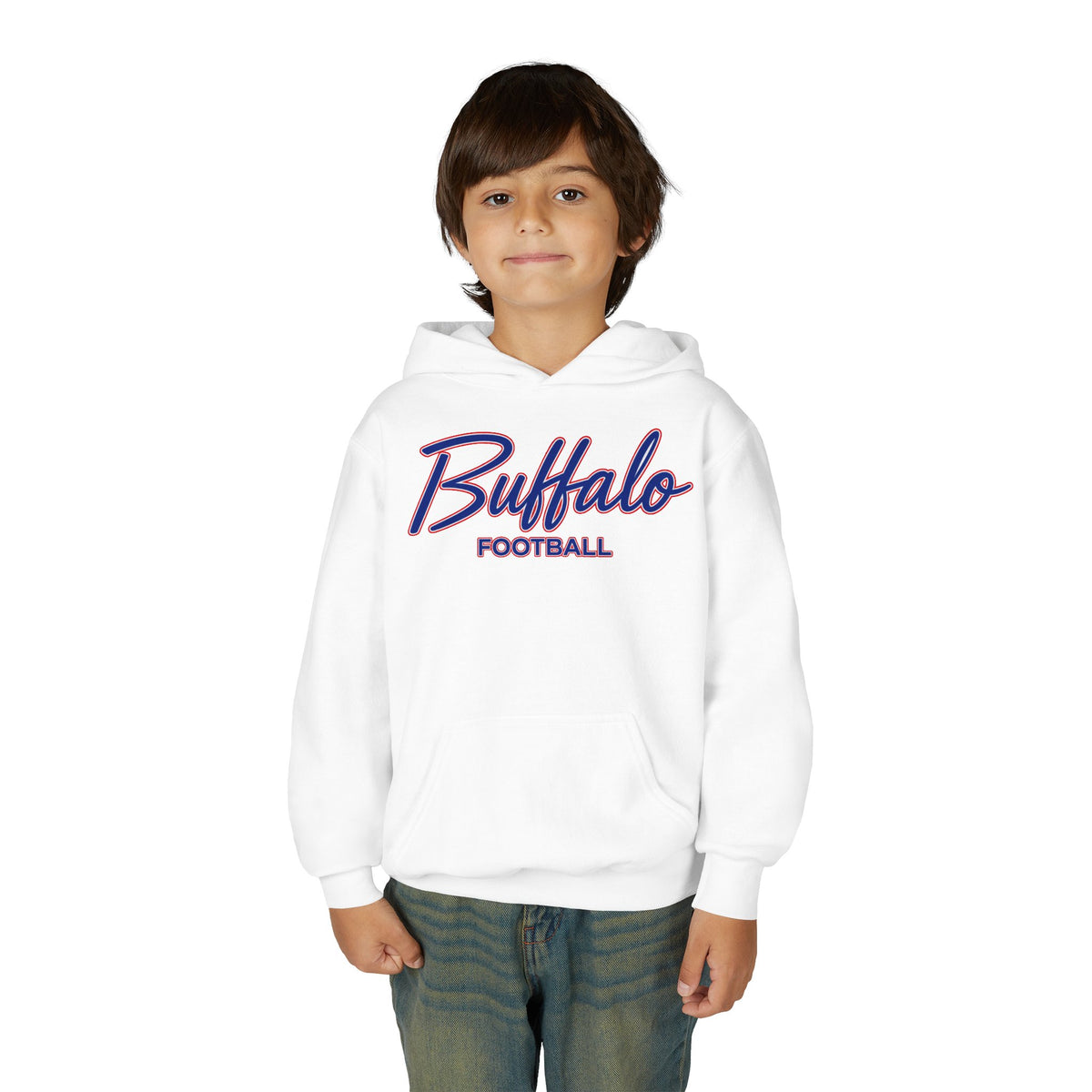 Youth Buffalo Football Hoodie – Kids 716 Football Sweatshirt
