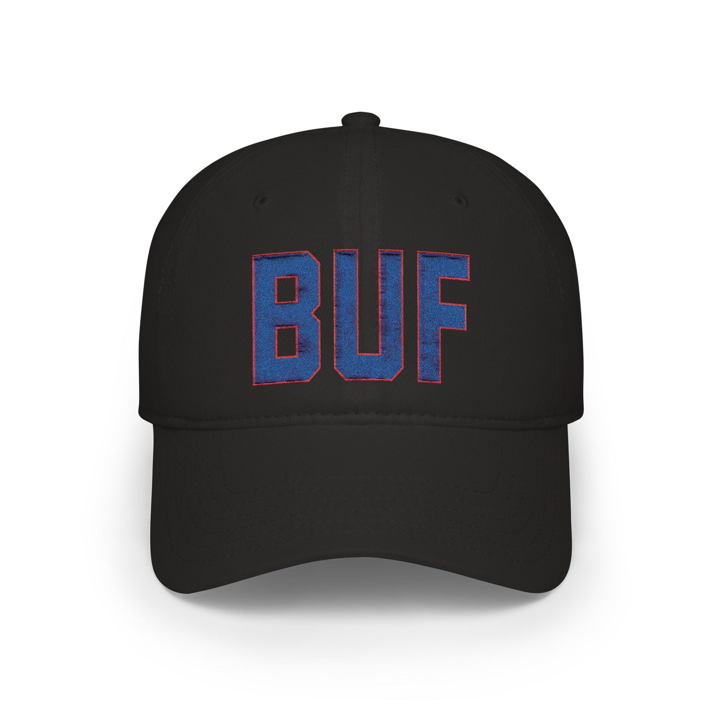 BUF Buffalo Football Hat – White Embroidered Hat