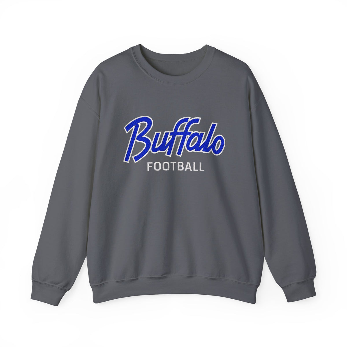Buffalo Football Nickel City Crewneck Sweatshirt | Vintage Embroidered Buffalo Football Sweatshirt