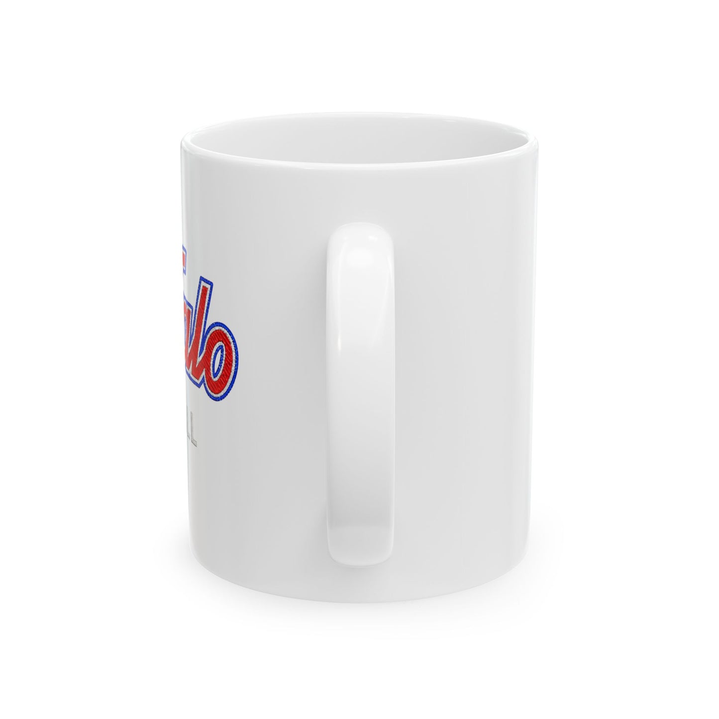 Buffalo Football Retro Logo Ceramic Mug (11oz, 15oz)