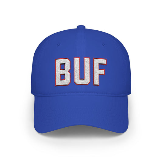 BUF Embroidered Baseball Cap – Low Profile Buffalo Team Hat
