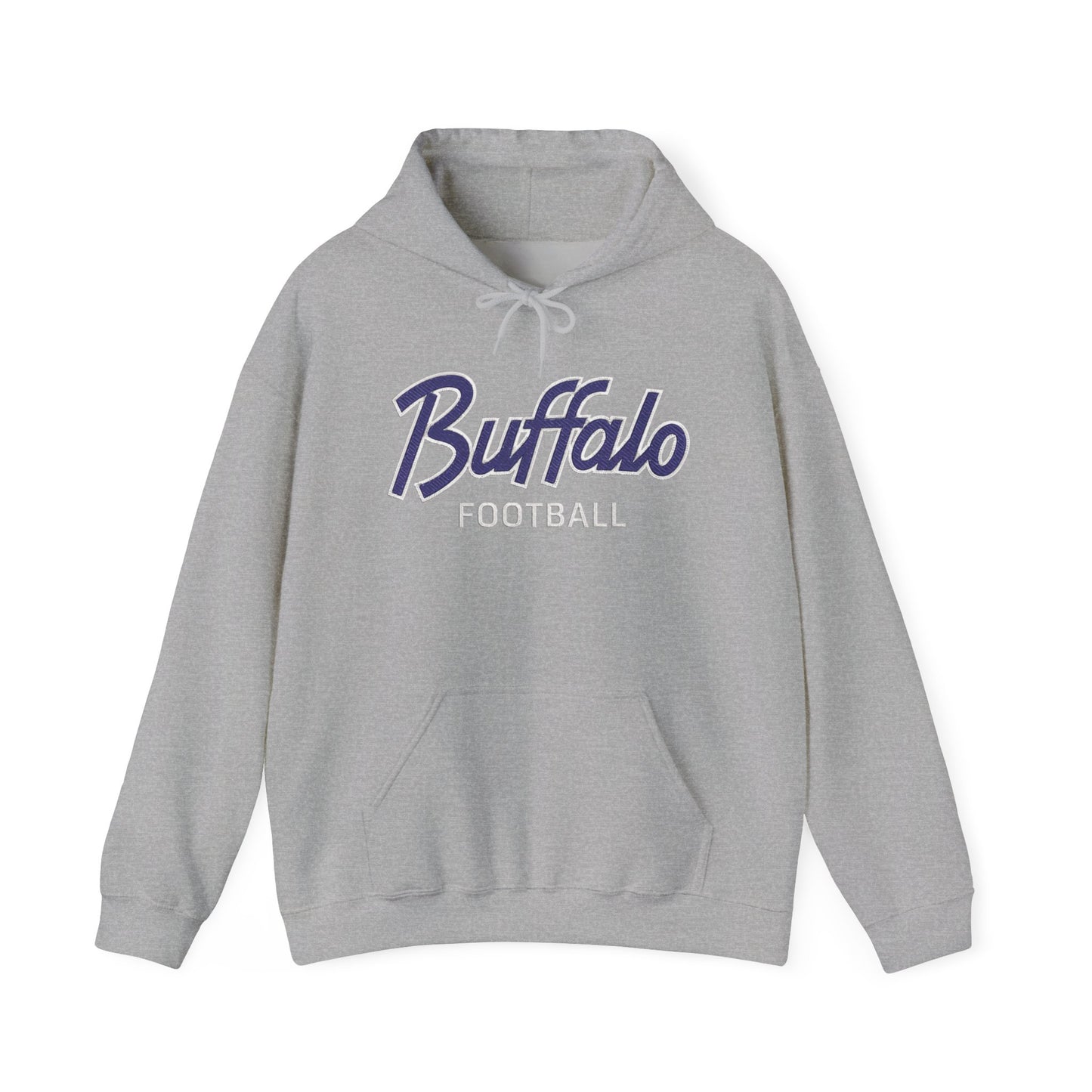 Buffalo Football Nickel City Hoodie | Vintage Embroidered Buffalo Football Hooded Sweatshirt