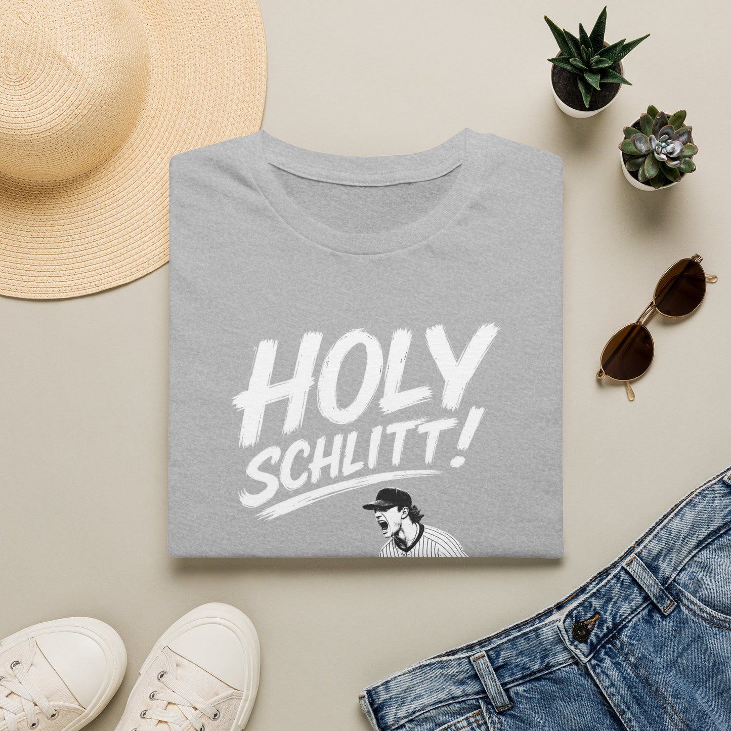 Holy Schlitt! New York Baseball T-Shirt – Retro NYC Pitcher Graphic Tee | Teesrus716