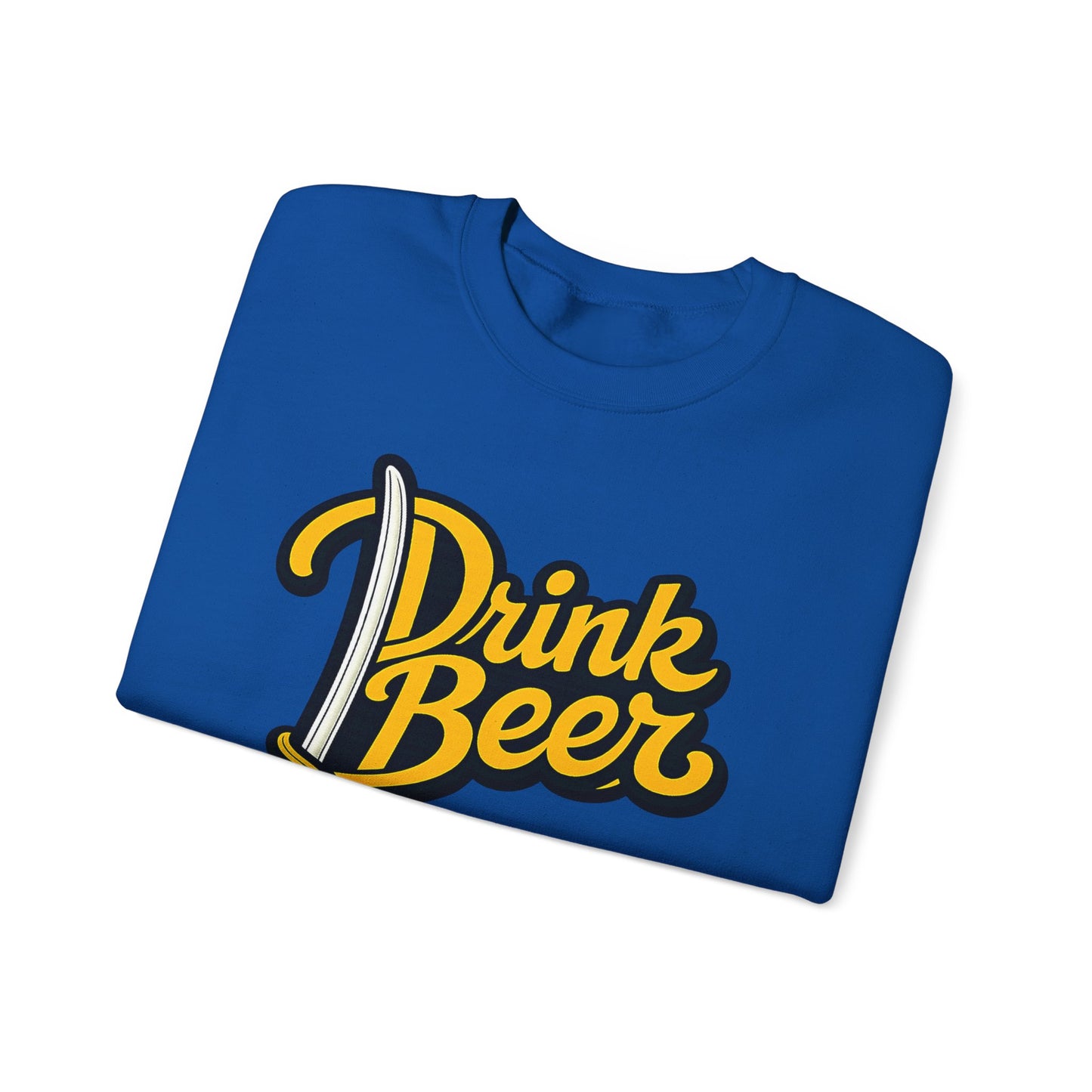 Buffalo Hockey Drink Beer Sweatshirt – Retro Buffalo Hockey Crewneck | TeesRus716.com