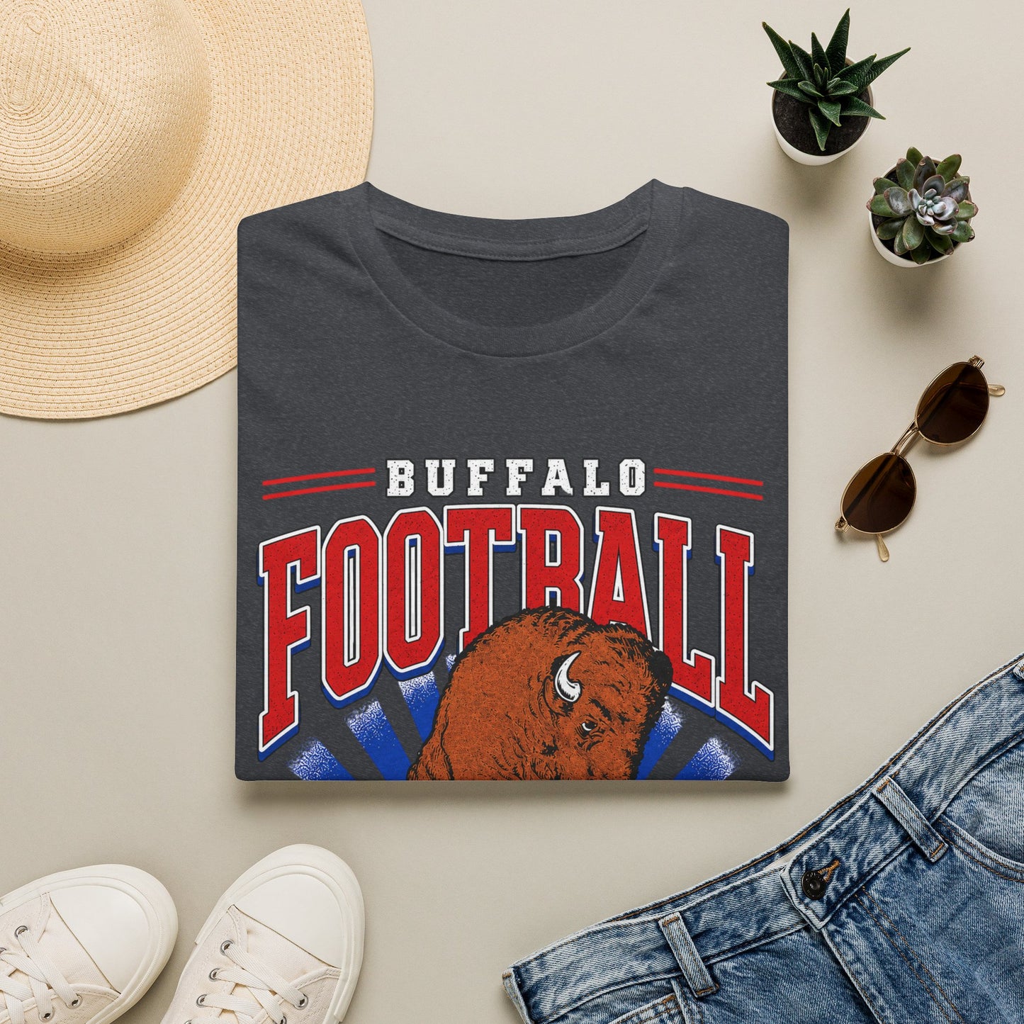 Buffalo Football Shirt | Vintage Buffalo Football T-Shirt | Buffalo Football Apparel