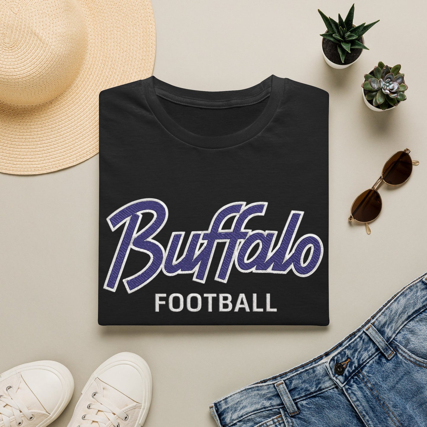 Buffalo Football Nickel City T-Shirt | Vintage Buffalo Football Graphic Tee