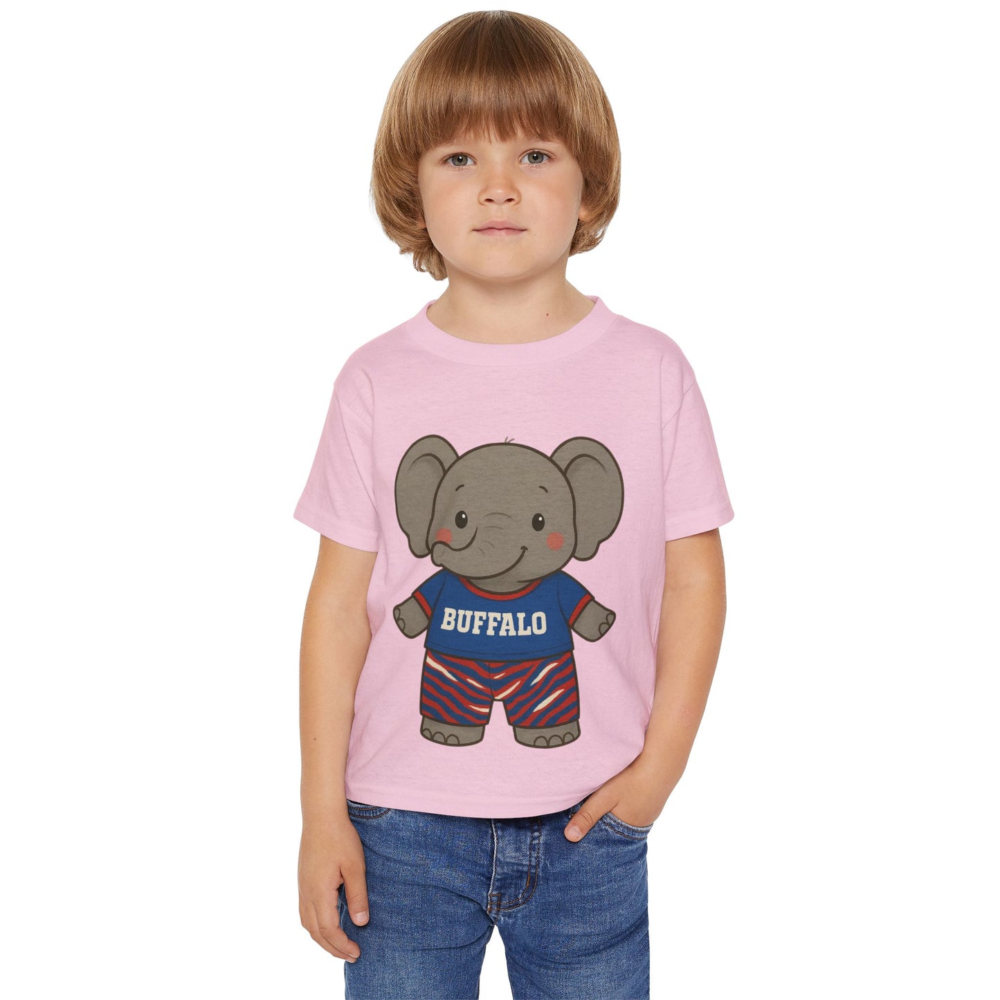 Toddler T-shirt - Buffalo Baby Elephant Design