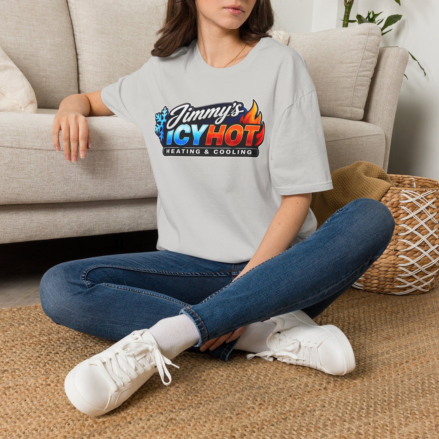 Jimmy's Icy Hot Heating & Cooling Logo T-Shirt