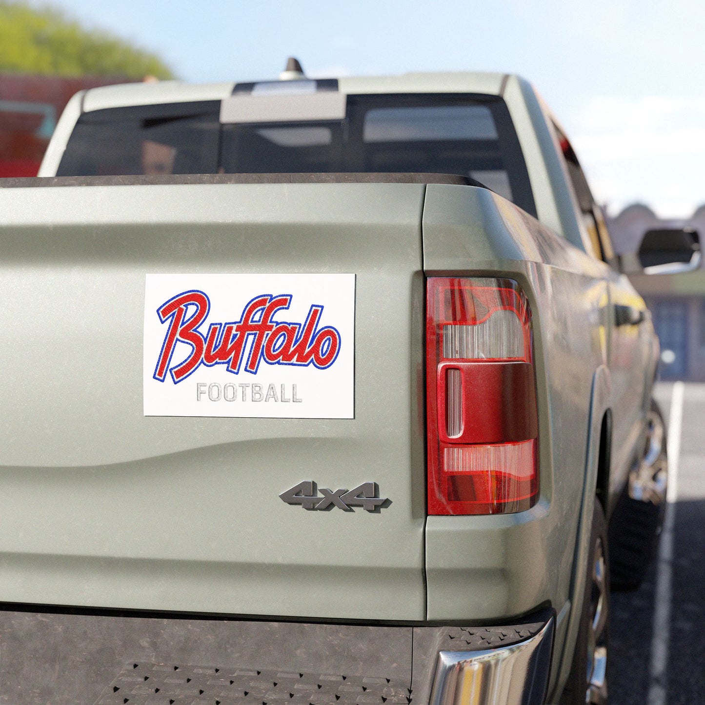 Buffalo Football Car Magnet | Script Logo Team Decal