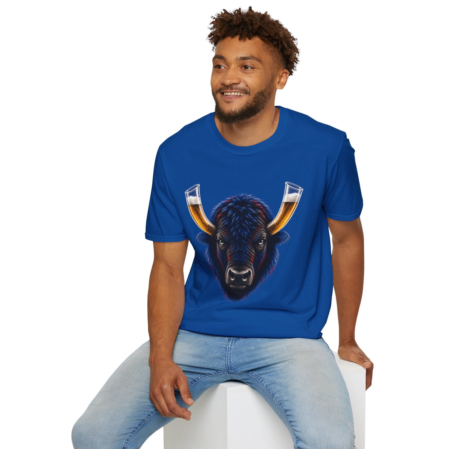 Buffalo Beer Horn T-Shirt – Buffalo Football Tailgate Shirt | 716 Game Day Apparel