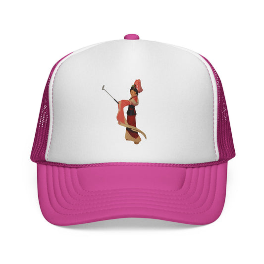 Vintage Belly Dancer Trucker Cap – Retro Dance Illustration Hat