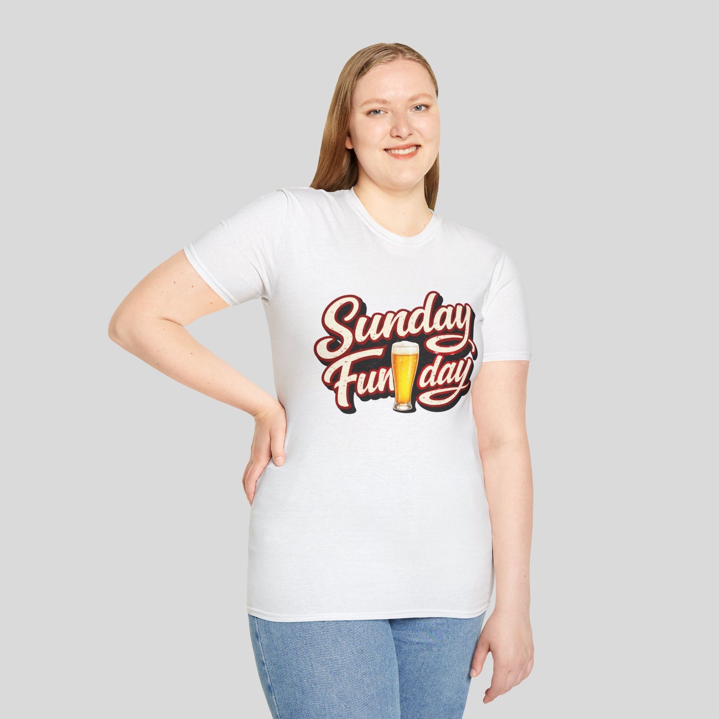 Sunday Funday T-Shirt – Retro Beer Graphic Tee for Brunch & Weekend Fun