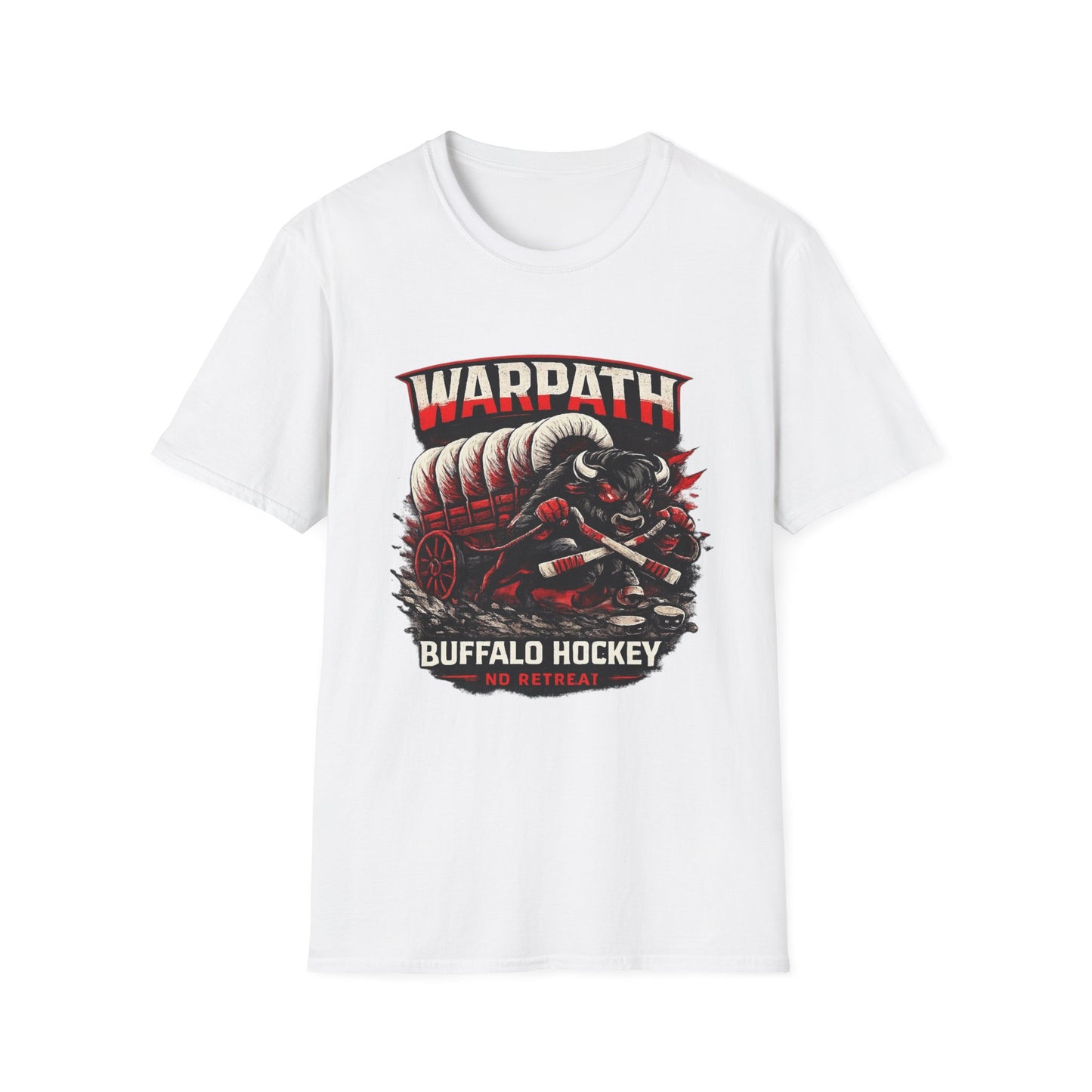Buffalo Hockey Warpath Tee — Black & Red Fan T-Shirt