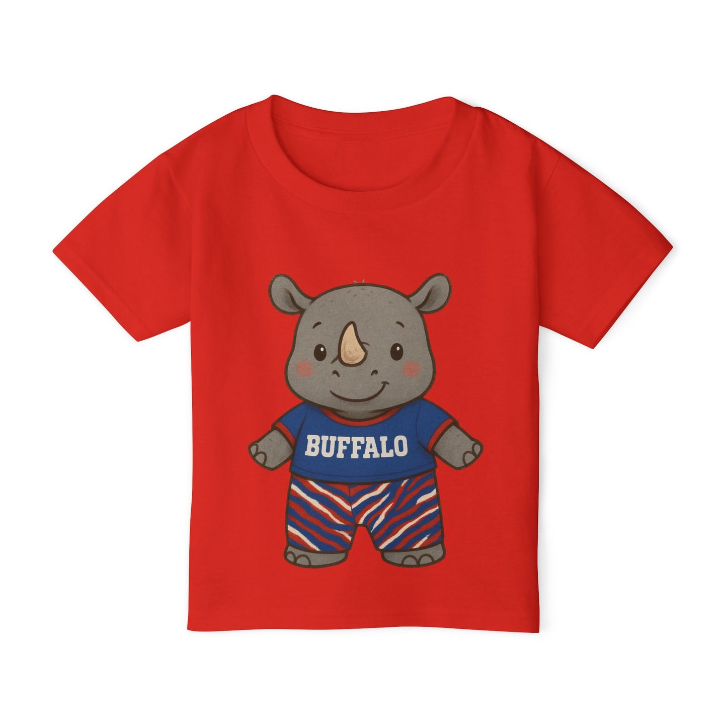 Buffalo Toddler Tee - Baby Rhino Design