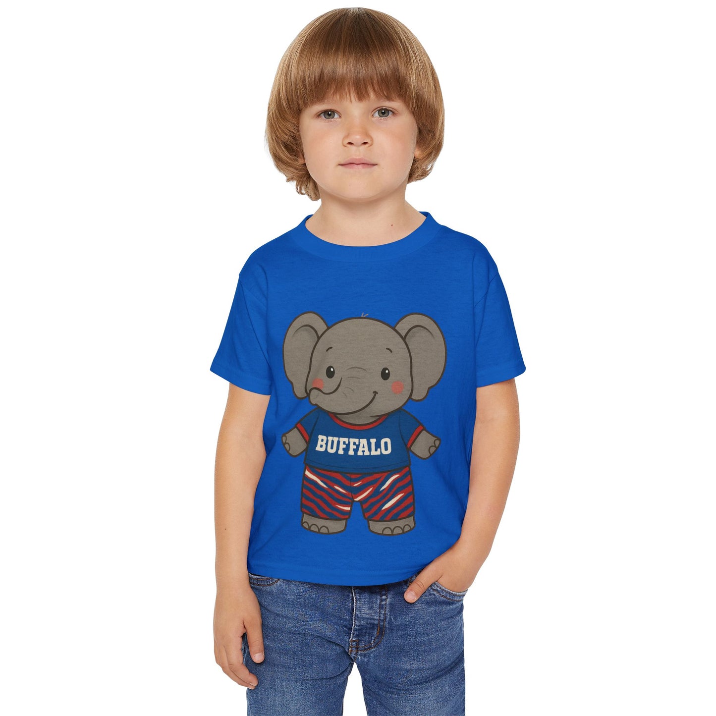 Toddler T-shirt - Buffalo Baby Elephant Design