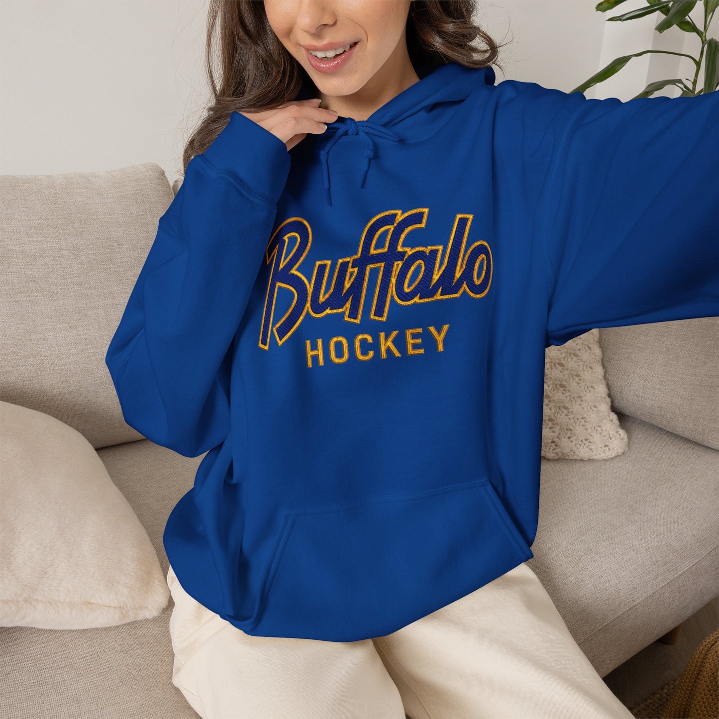 Buffalo Hockey Hoodie | Vintage Buffalo Hockey Sweatshirt | Buffalo Hockey Apparel | Buffalo NY Hoodie