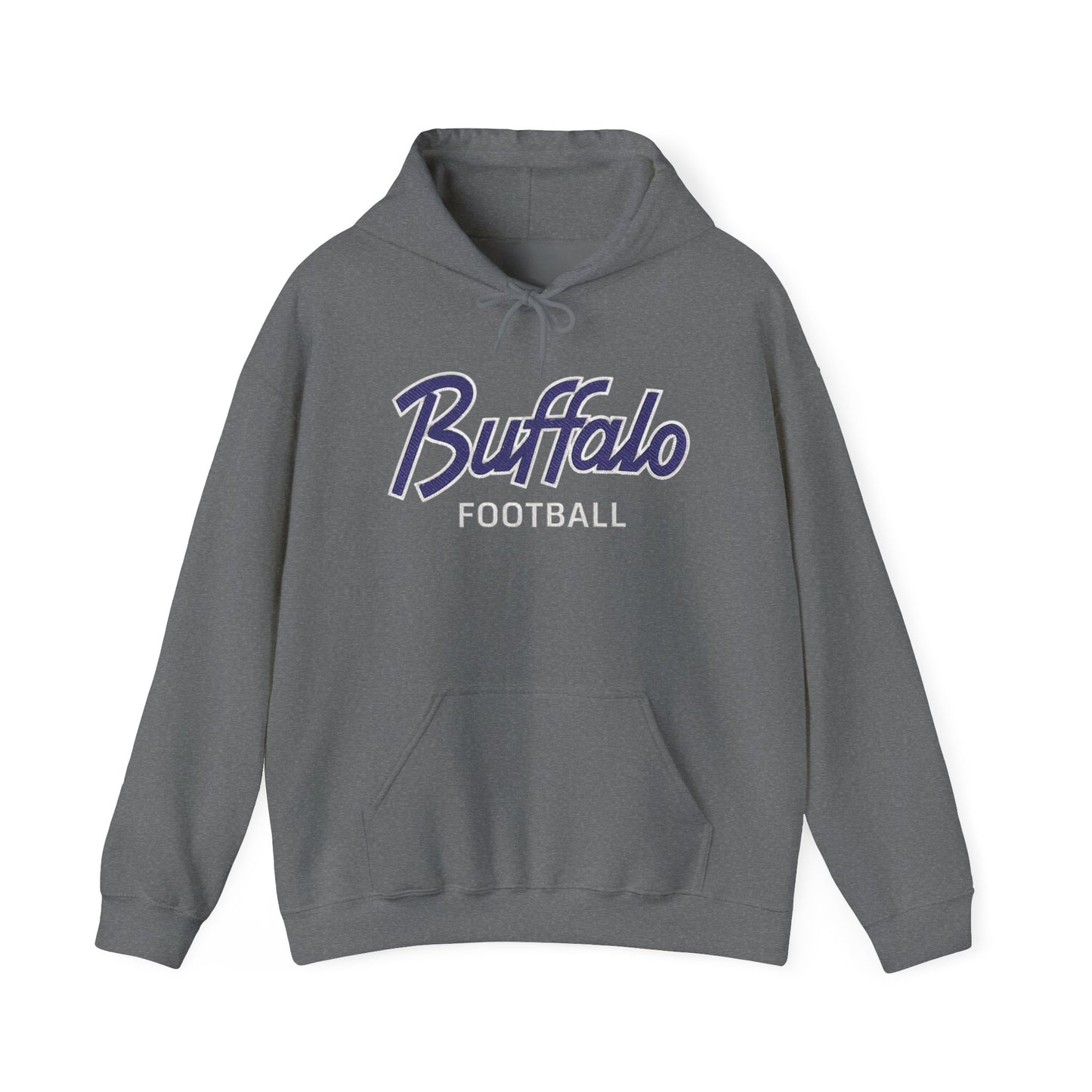 Buffalo Football Nickel City Hoodie | Vintage Embroidered Buffalo Football Hooded Sweatshirt