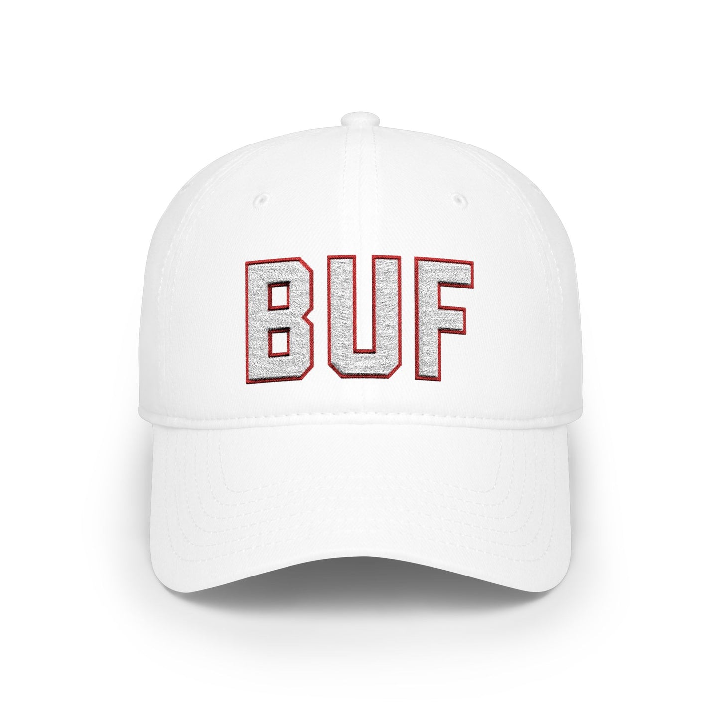 BUF Embroidered Baseball Cap – Low Profile Buffalo Team Hat
