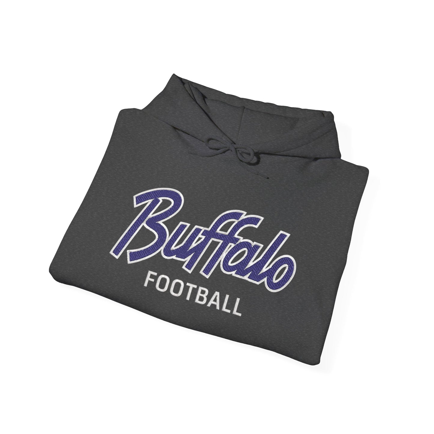Buffalo Football Nickel City Hoodie | Vintage Embroidered Buffalo Football Hooded Sweatshirt