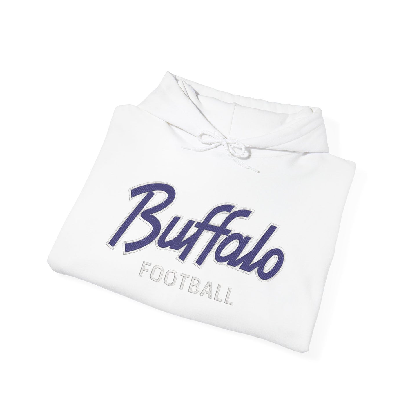 Buffalo Football Nickel City Hoodie | Vintage Embroidered Buffalo Football Hooded Sweatshirt