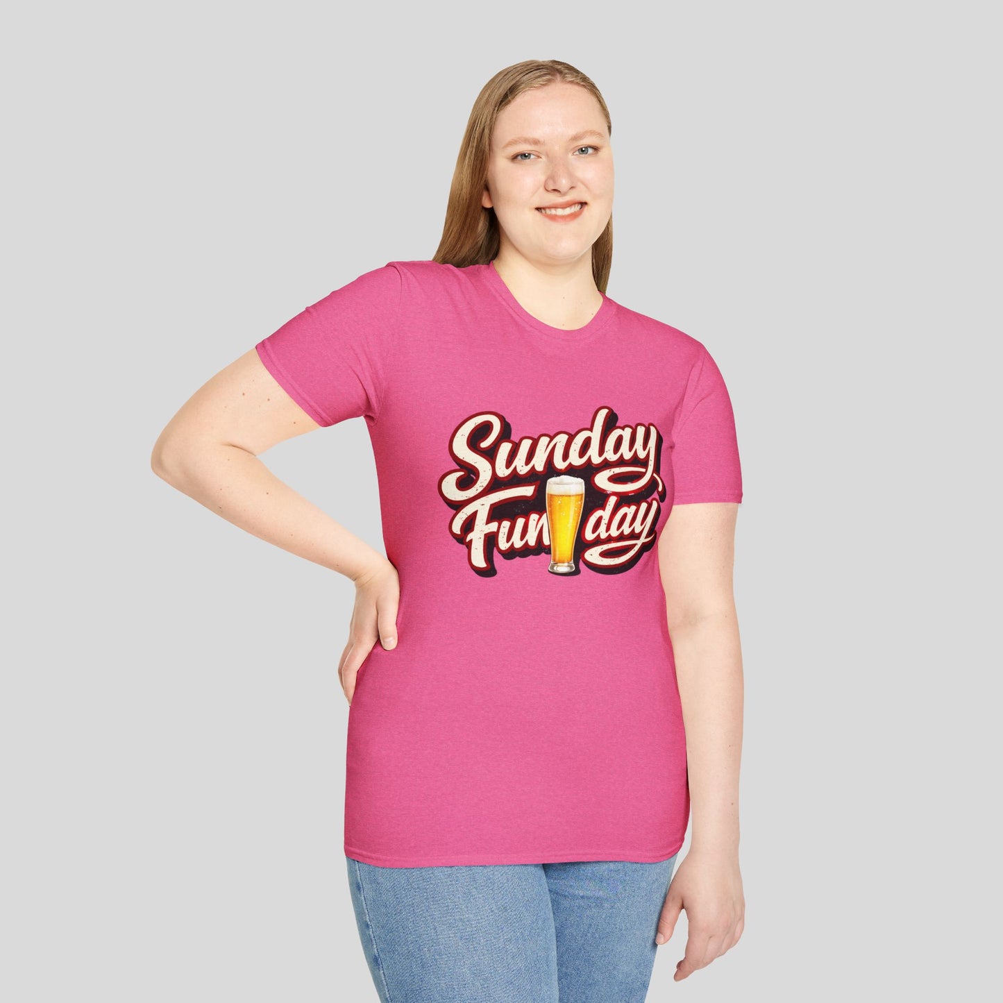 Sunday Funday T-Shirt – Retro Beer Graphic Tee for Brunch & Weekend Fun