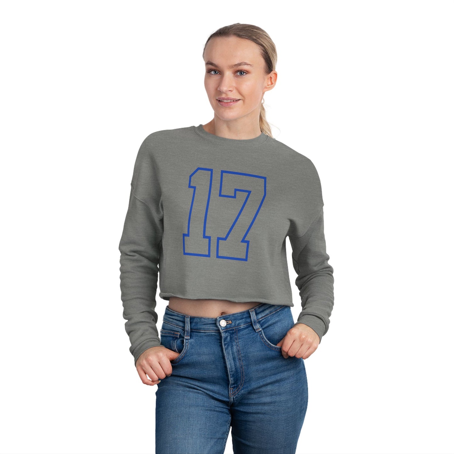 Buffalo Football Number 17 Cropped Sweatshirt