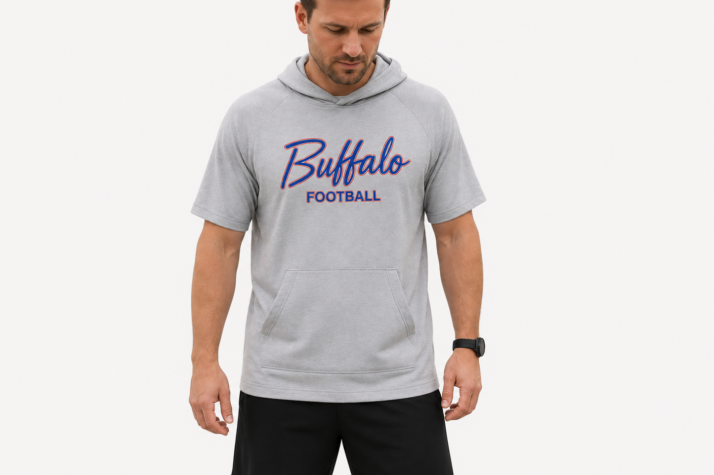 Buffalo Football Short Sleeve Hoodie – Buffalo NY Football Gear