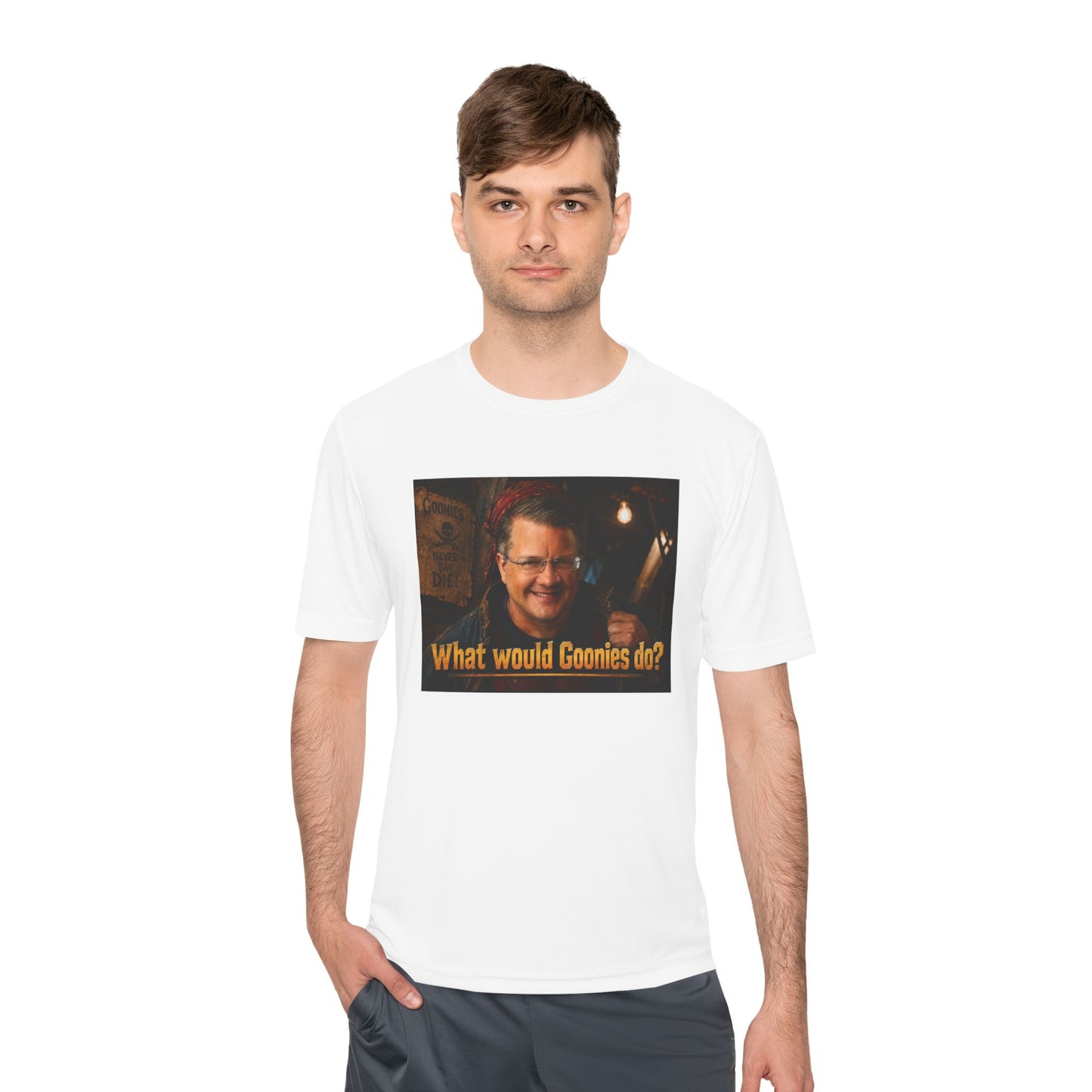 What Would Goonies Do? Tee — Retro Adventure Movie Quote Shirt