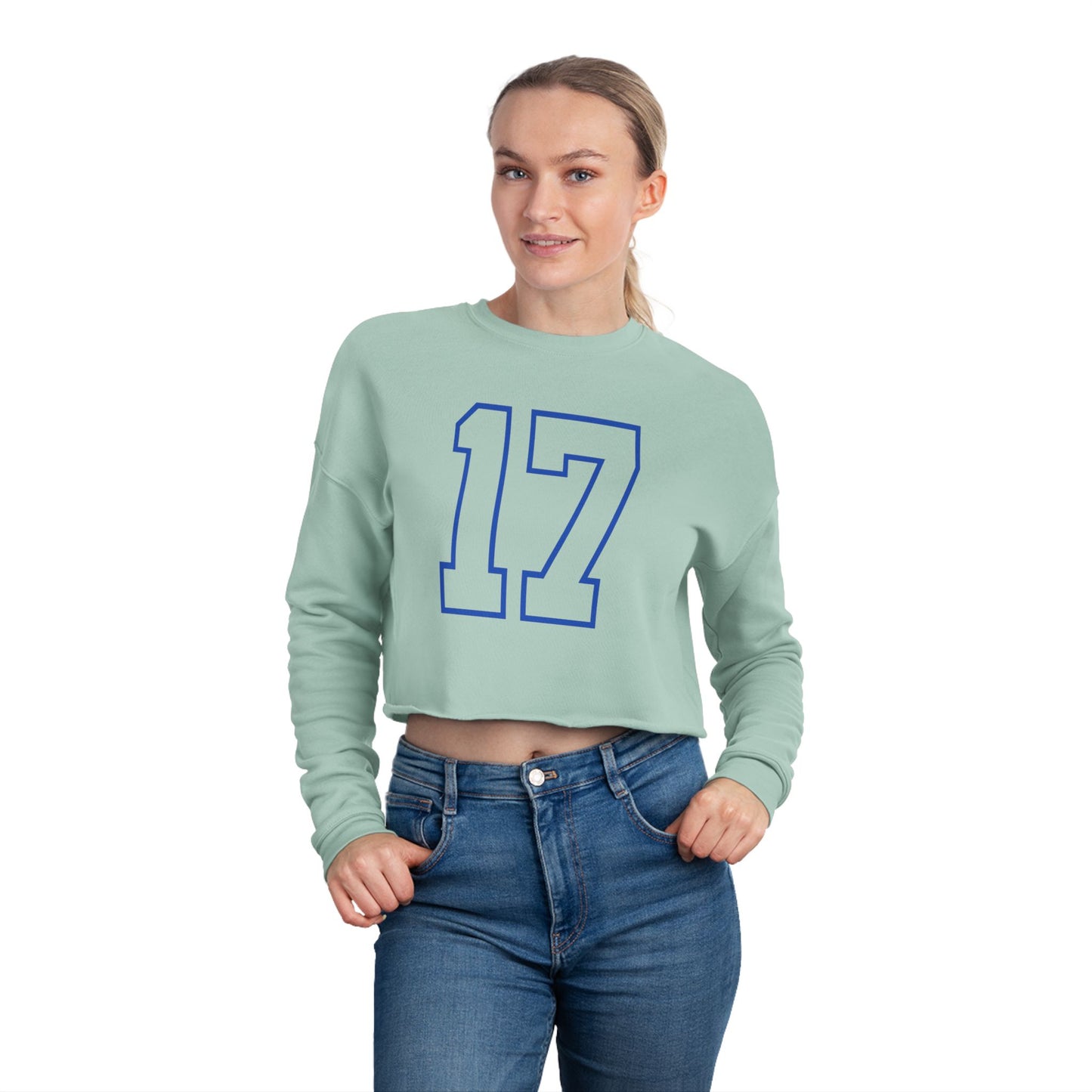 Buffalo Football Number 17 Cropped Sweatshirt