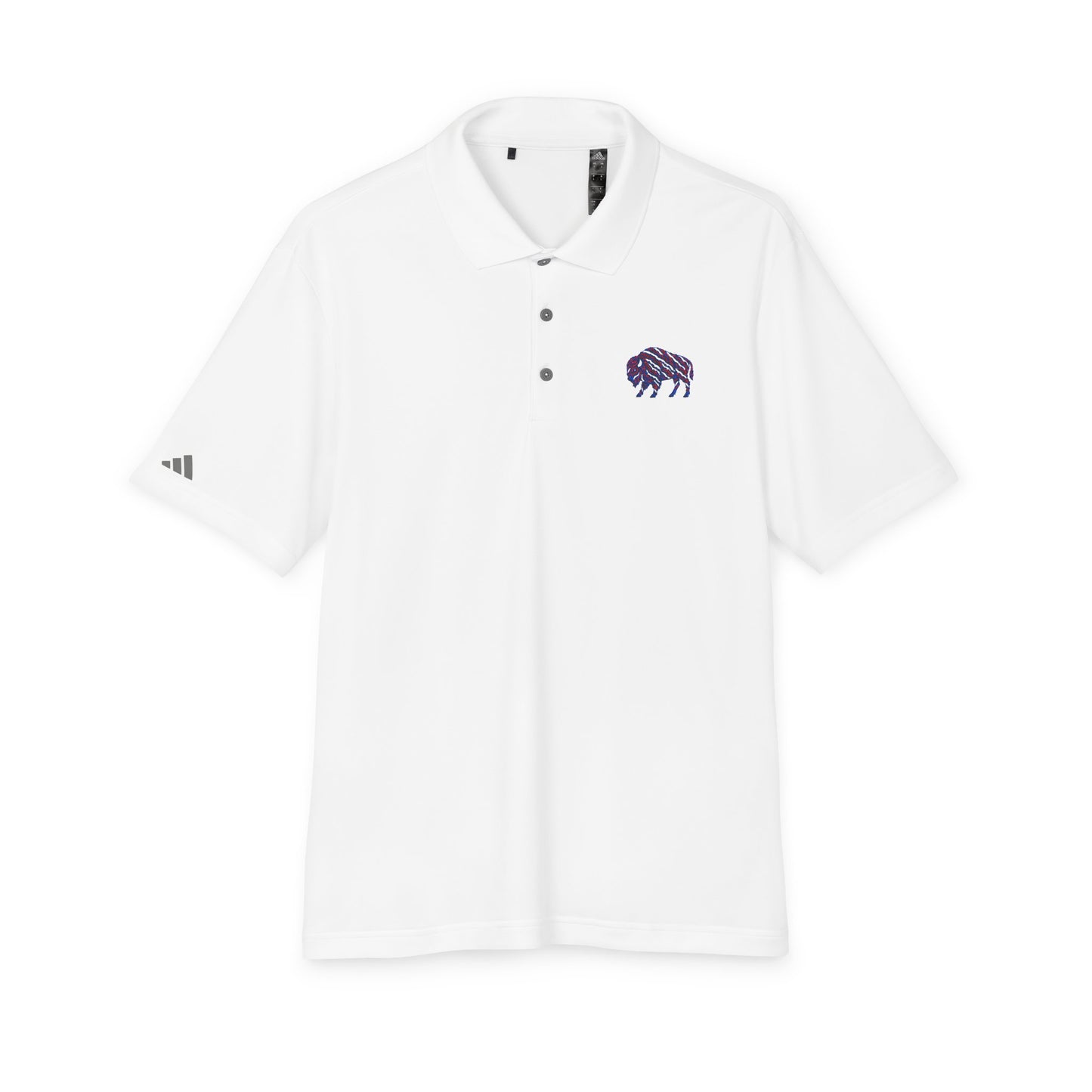 Golf Polo Shirt - Standing Buffalo Addidas Design