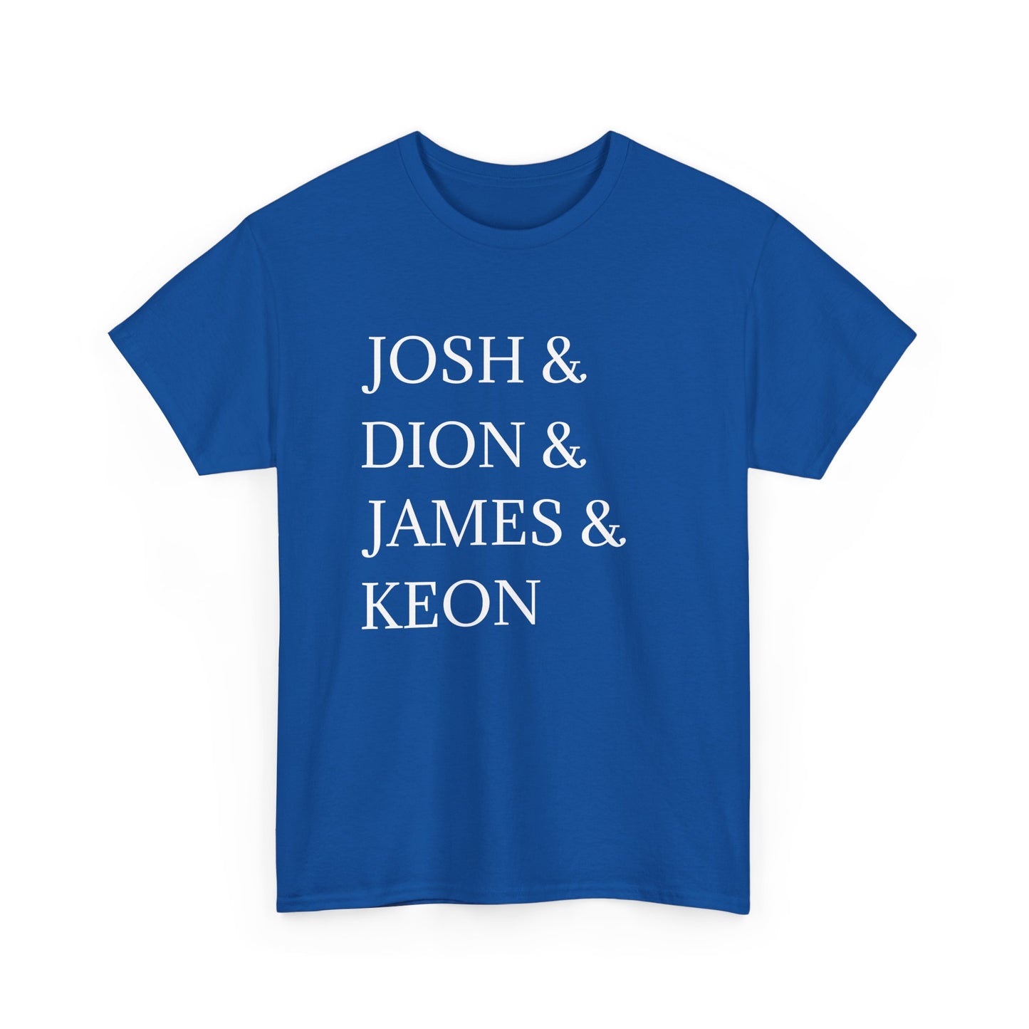 Unisex Heavy Cotton Tee with Personalized Names - Custom Family Shirt, Gift for Friends, Unique Birthday Tee, Casual Wear, Trendy [...]