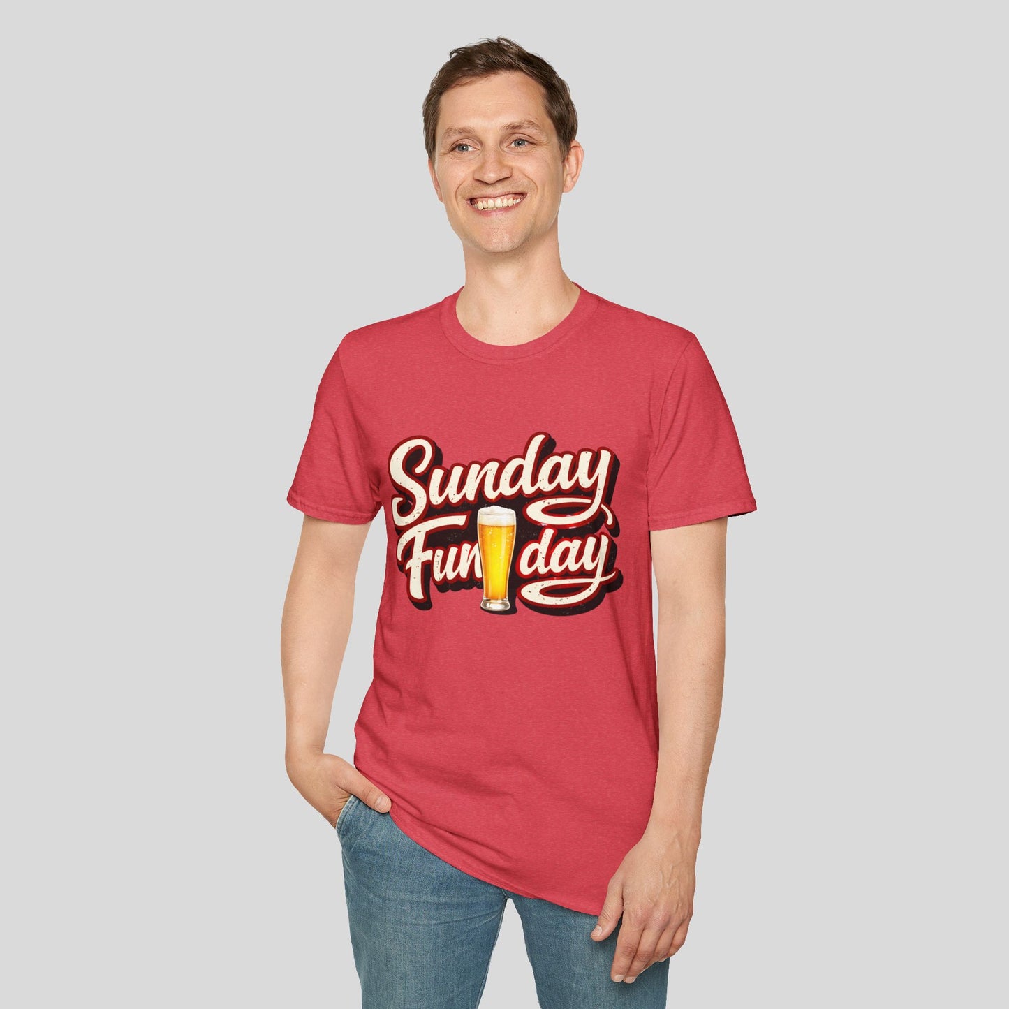 Sunday Funday T-Shirt – Retro Beer Graphic Tee for Brunch & Weekend Fun