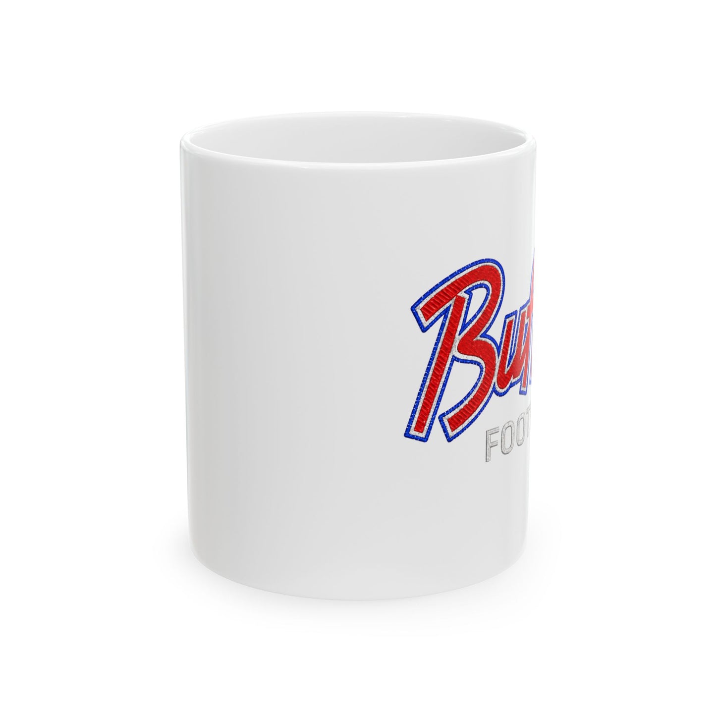 Buffalo Football Retro Logo Ceramic Mug (11oz, 15oz)