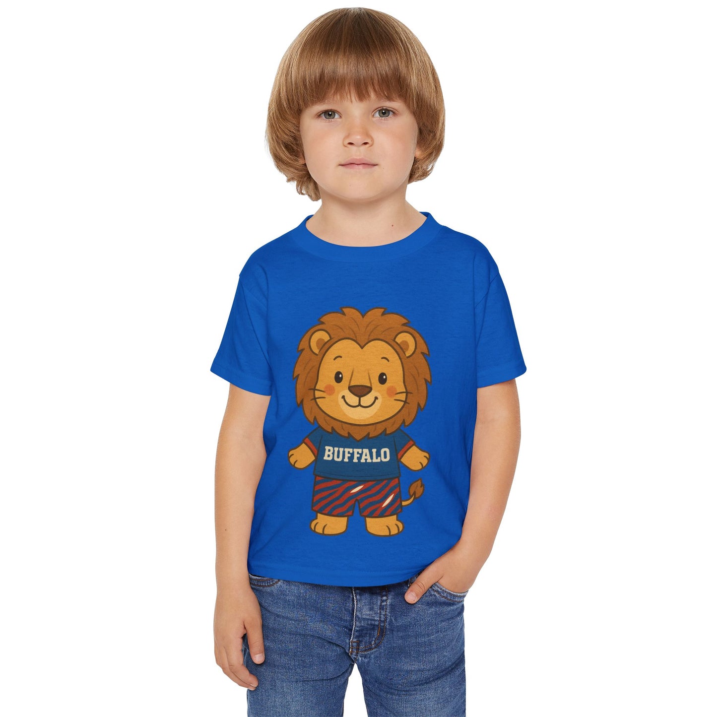 Toddler T-shirt - Cute Baby Buffalo Lion - Buffalo Football Fan Gift
