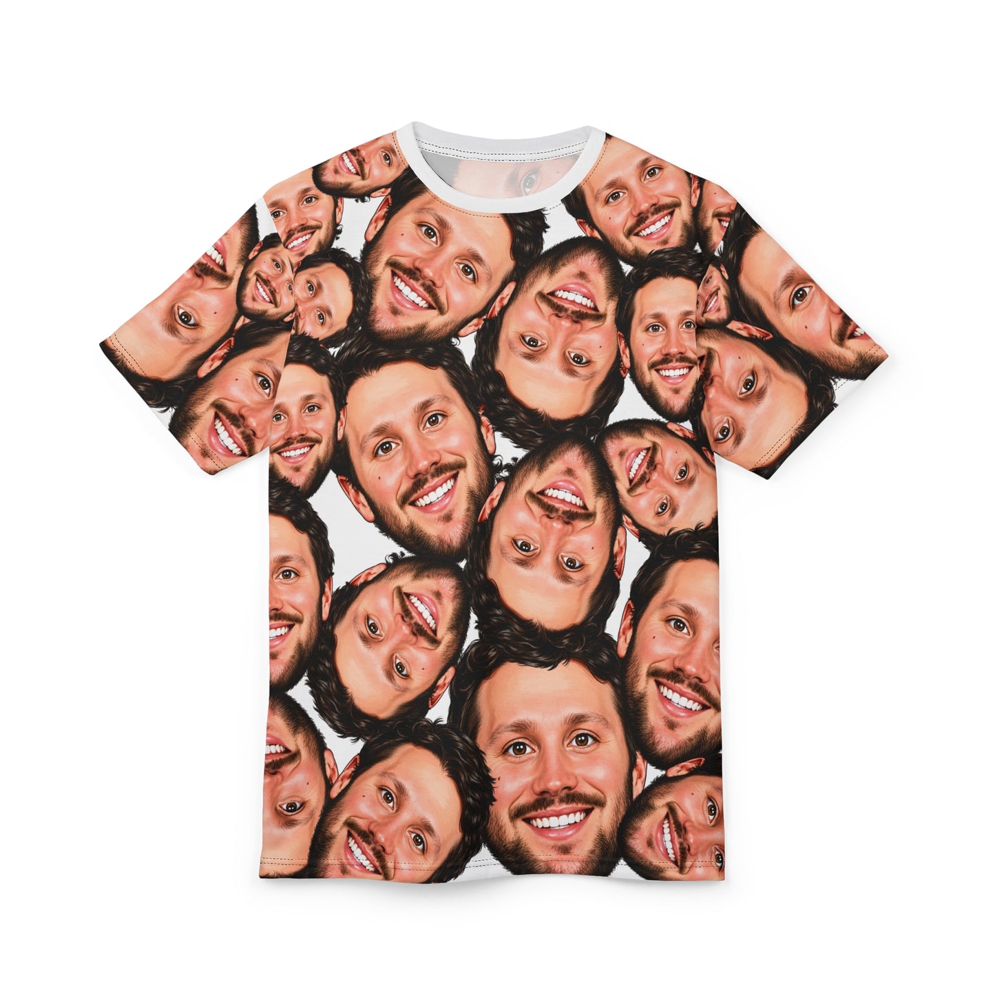 Buffalo Football Face Collage T-Shirt