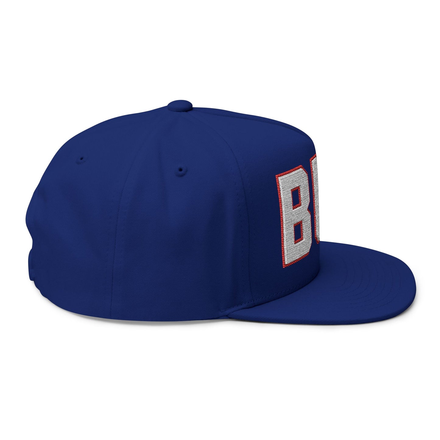 Buffalo Football Hat – Blue BUF Flat Bill Snapback Cap | 716 Game Day Apparel | Teesrus716
