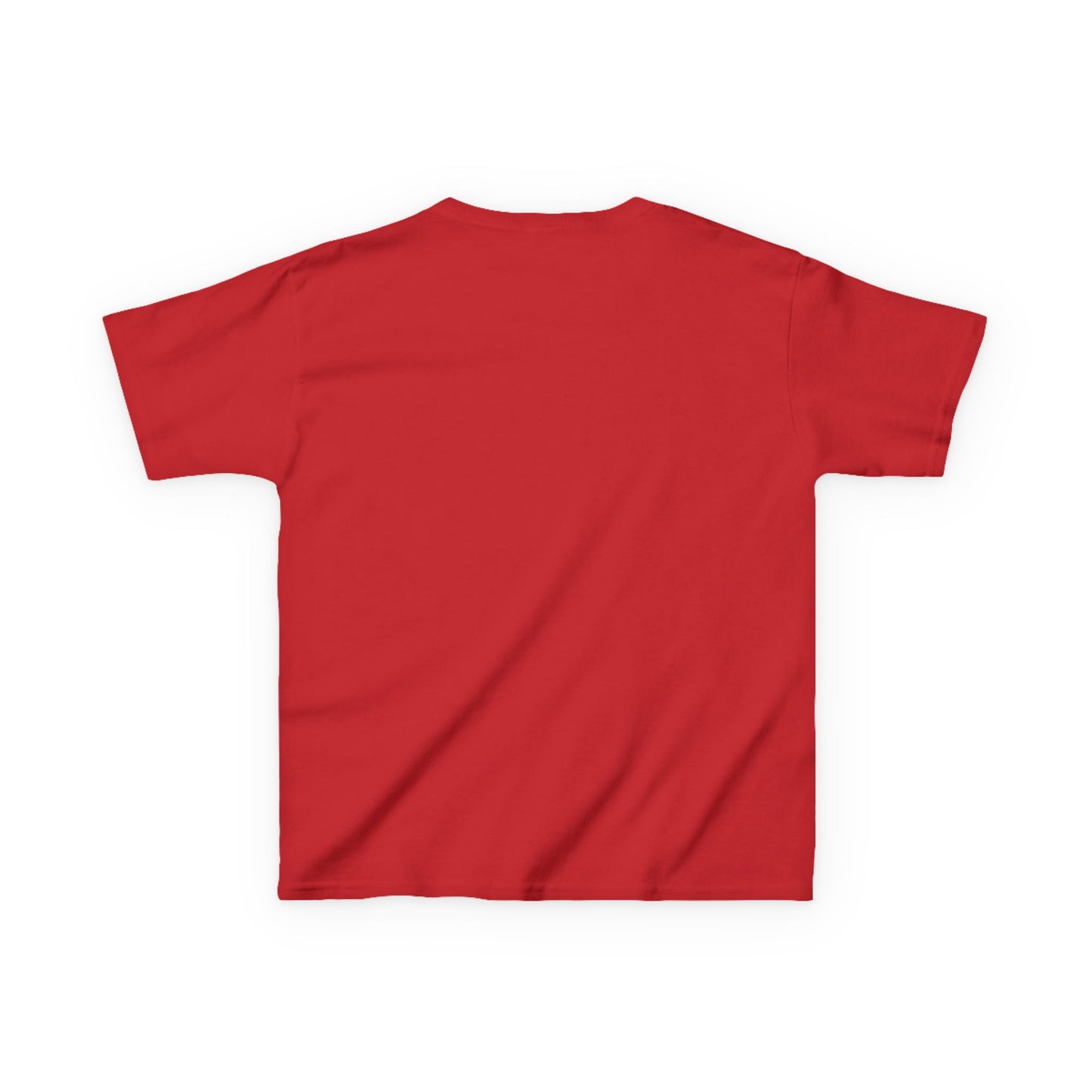 Kids Tee — Festive Buffalo with Santa Hat Christmas Shirt