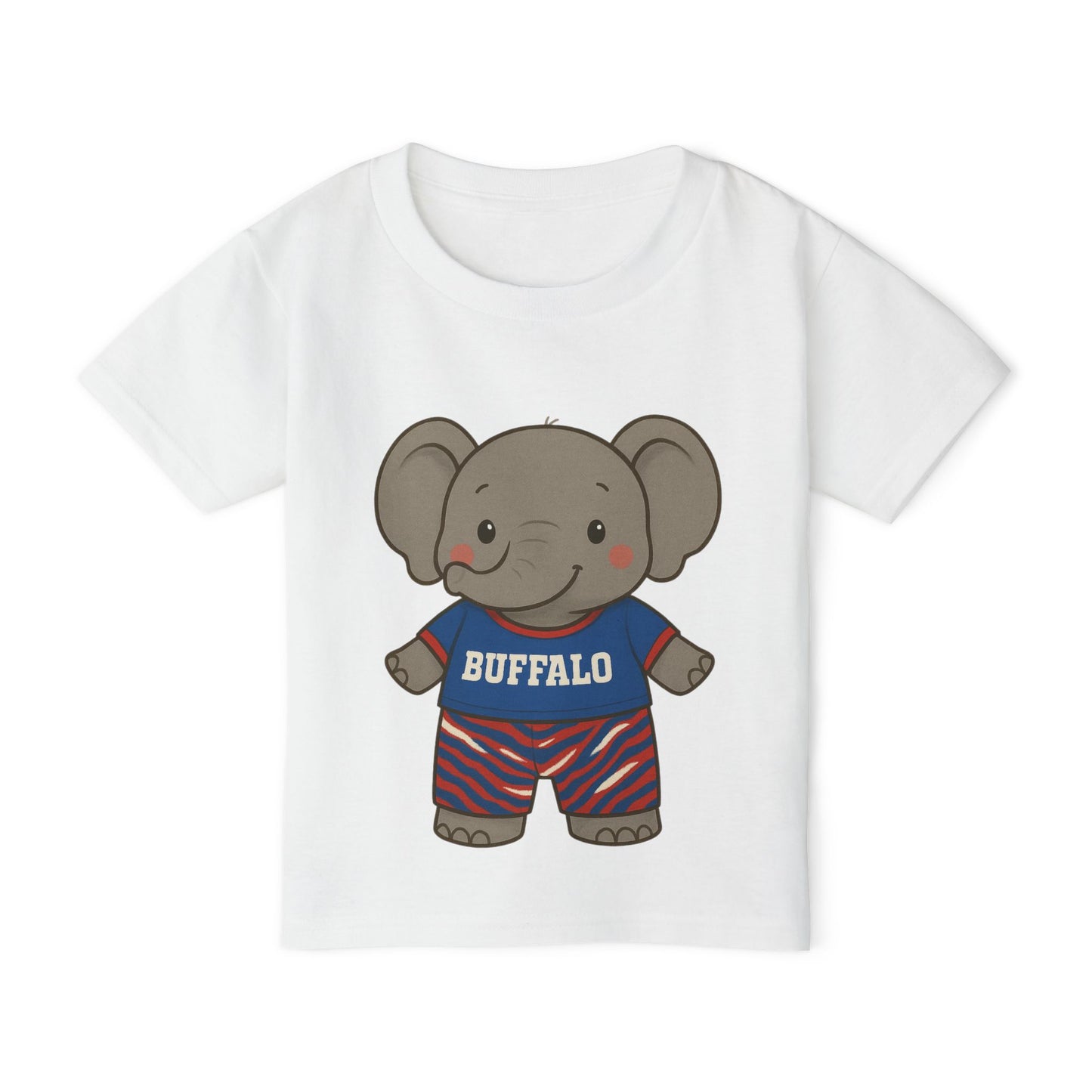 Toddler T-shirt - Buffalo Baby Elephant Design