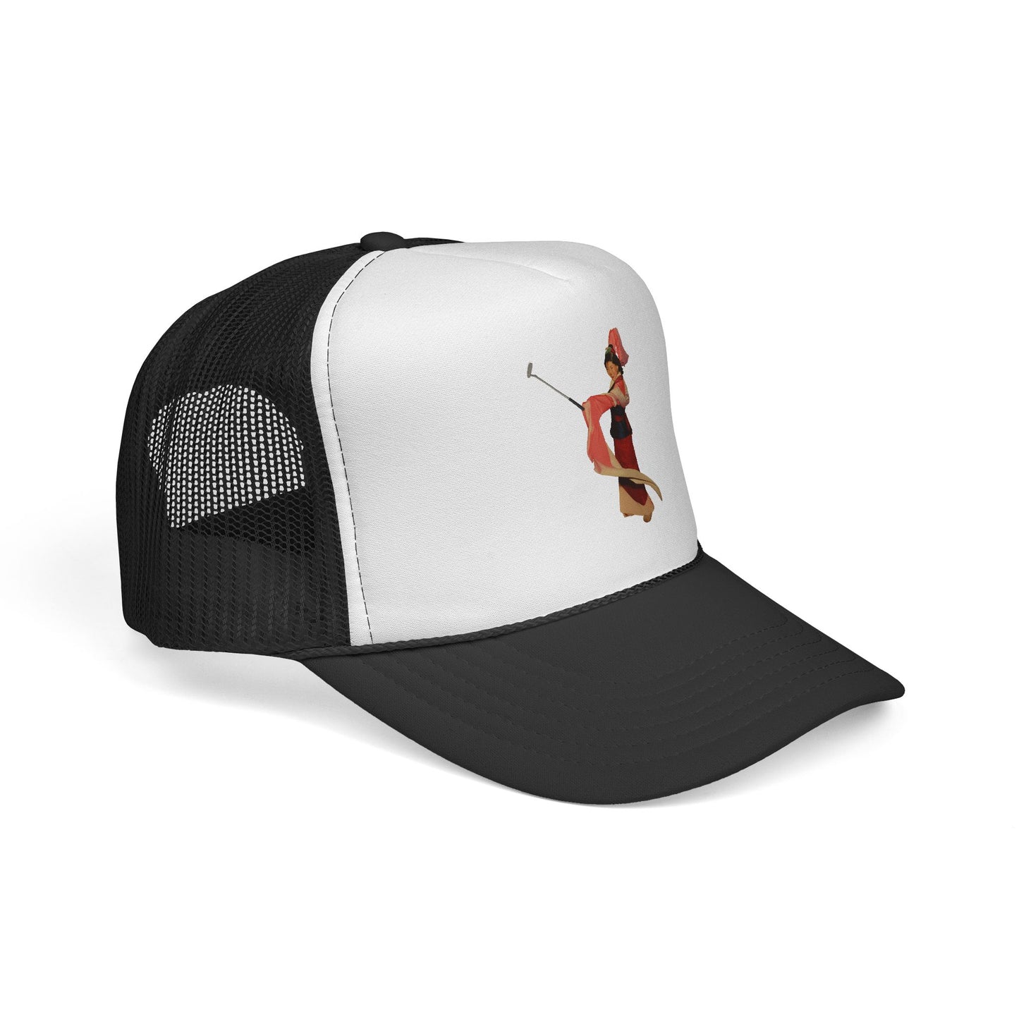 Vintage Belly Dancer Trucker Cap – Retro Dance Illustration Hat