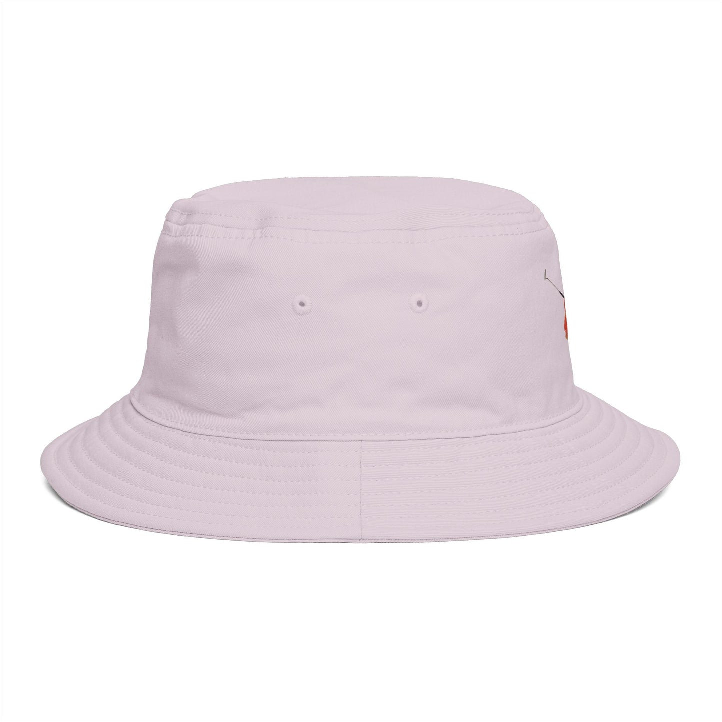 Brown Bucket Hat with Vintage Circus Performer Embroidery