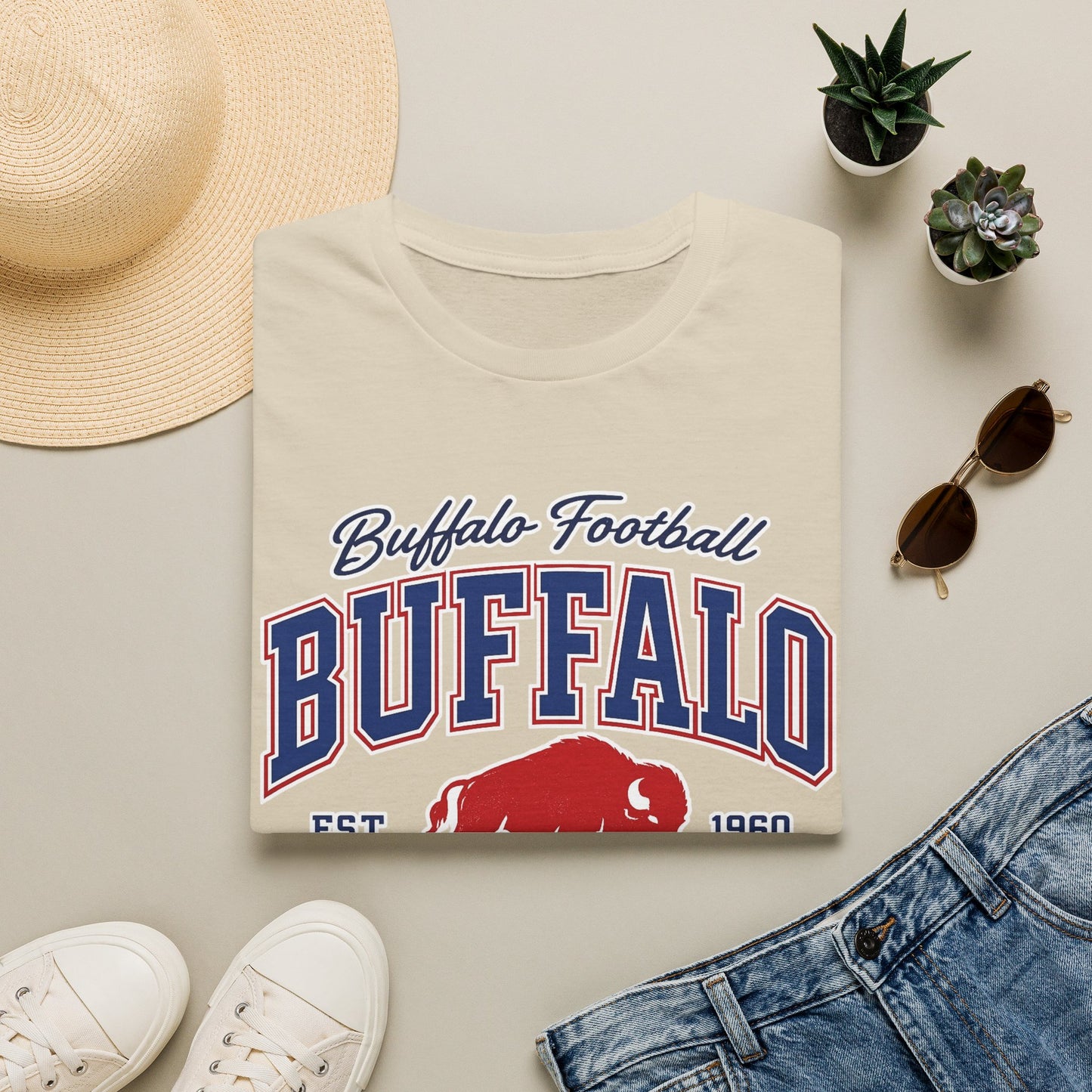 Buffalo Football Shirt | Vintage Buffalo Football T-Shirt | Buffalo Bison Fan Apparel